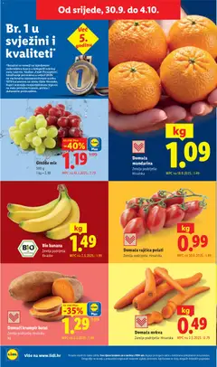 Grožđe mix, Grožđe mix, 500 g - Pregled kataloga iz trgovine Lidl, vrijedi od 28.09.2026 | Stranica: 54