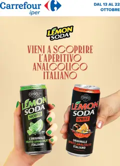 Anteprima del volantino Carrefour volantino Iper Lemonsoda valido a partire dal 13/10/2026