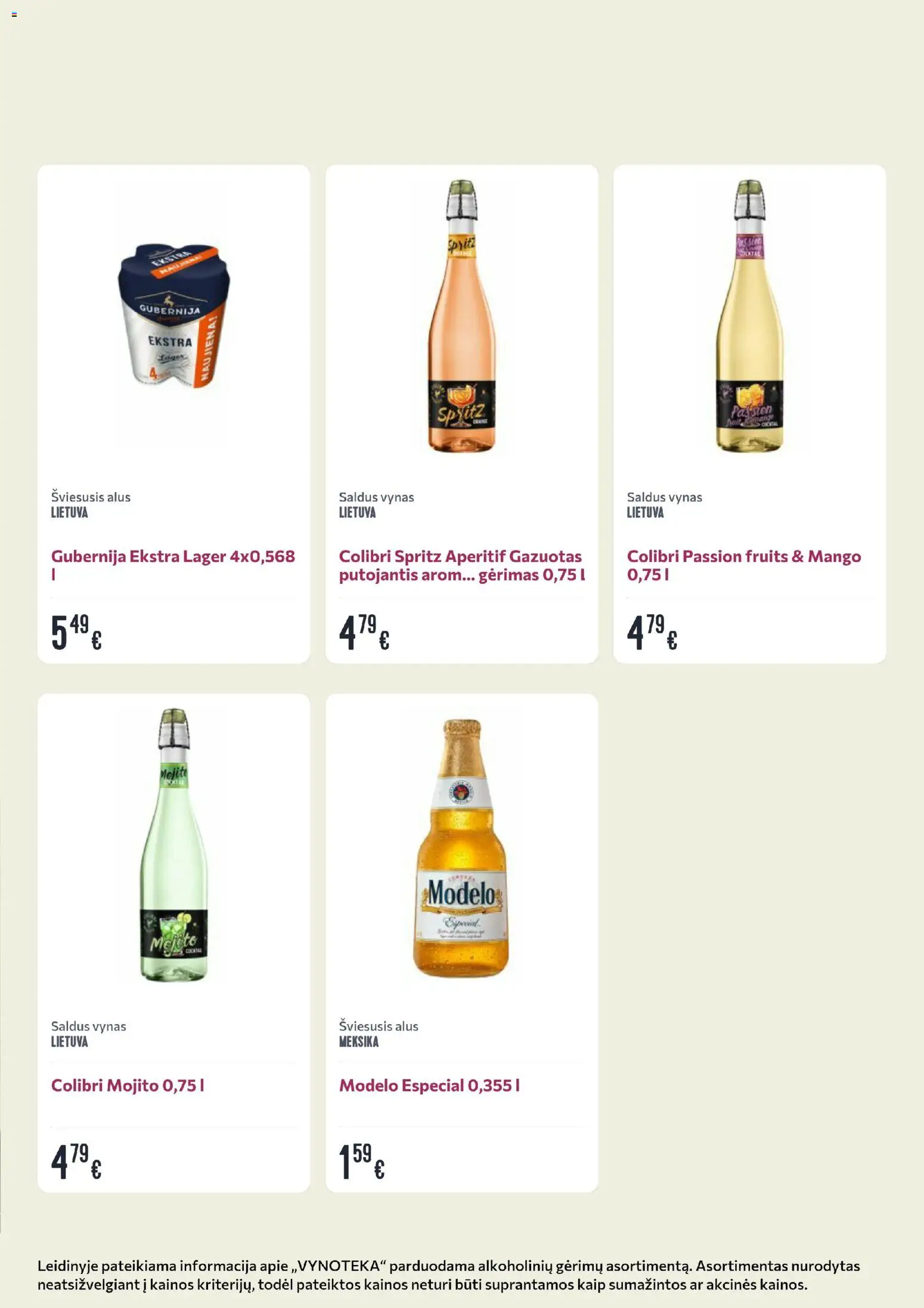 VYNOTEKA akcijos nuo 2026.07.27 | Puslapis: 21 | Prekių: Vynas, Alus