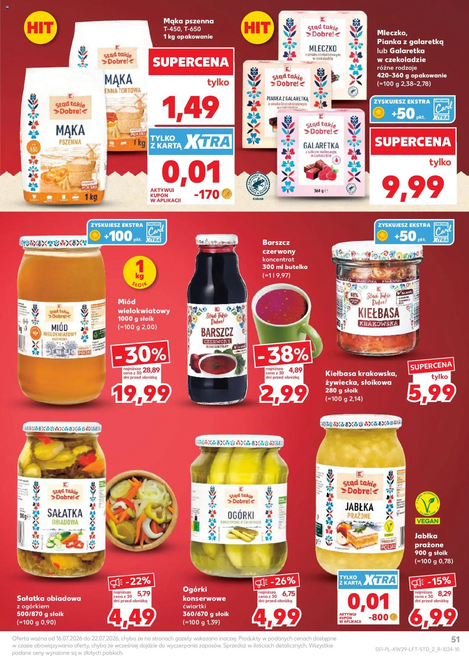 Kaufland Polsko leták od 16.07.2026 | Strana: 51 | Produkty: Vegan, Jablka, Kakao
