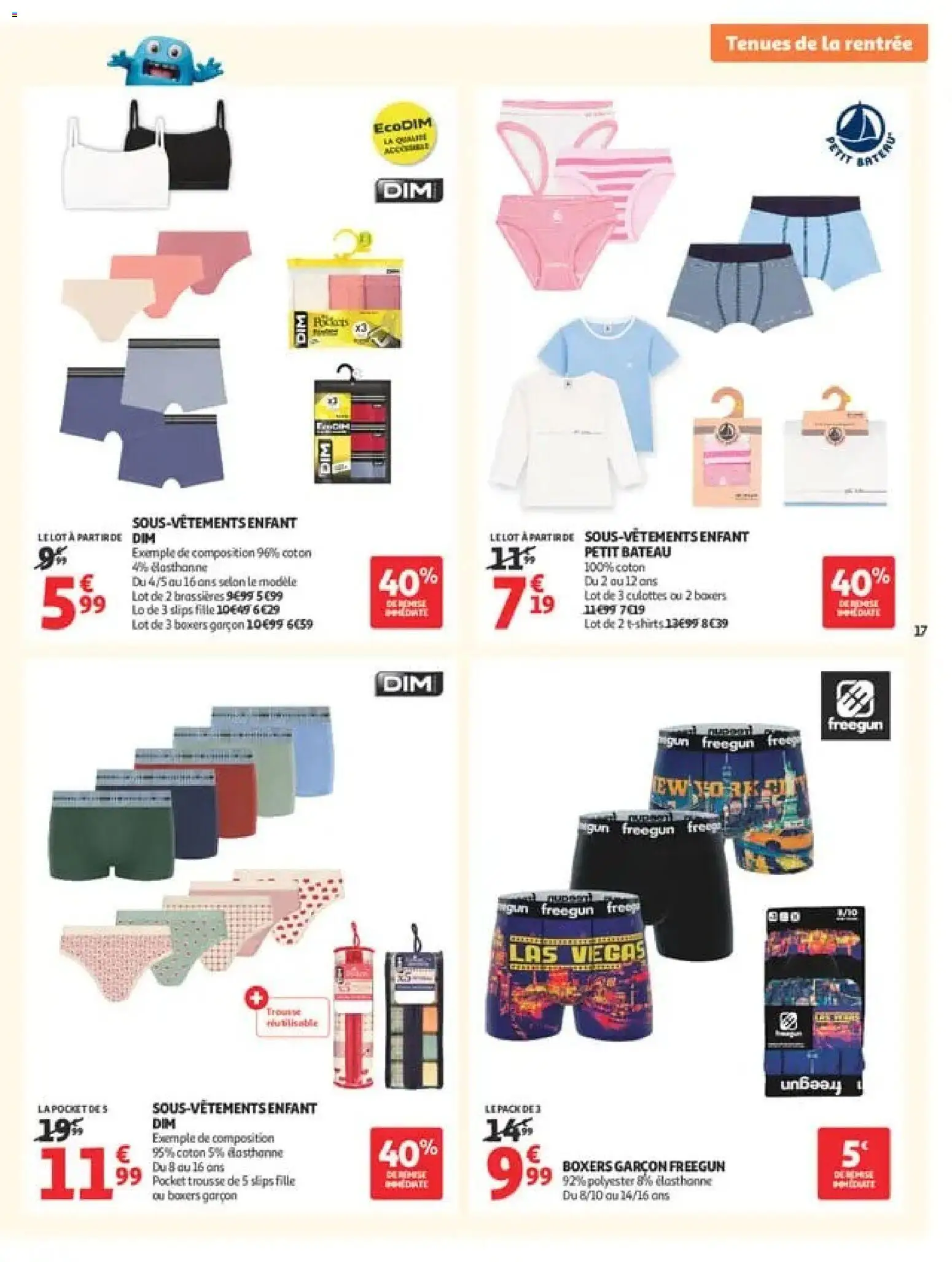 {H1} | Page: 17 | Produits: Coton, Boxers, Sous-vêtements, Slips