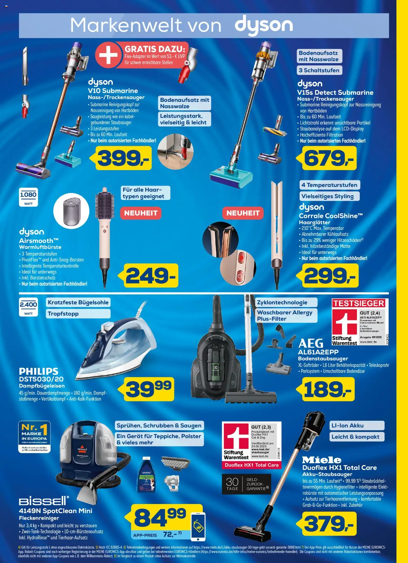Euronics Prospekt – gültig ab 14.10.2026 | Seite: 7 | Produkte: Kabel, Miele, Philips, Dyson