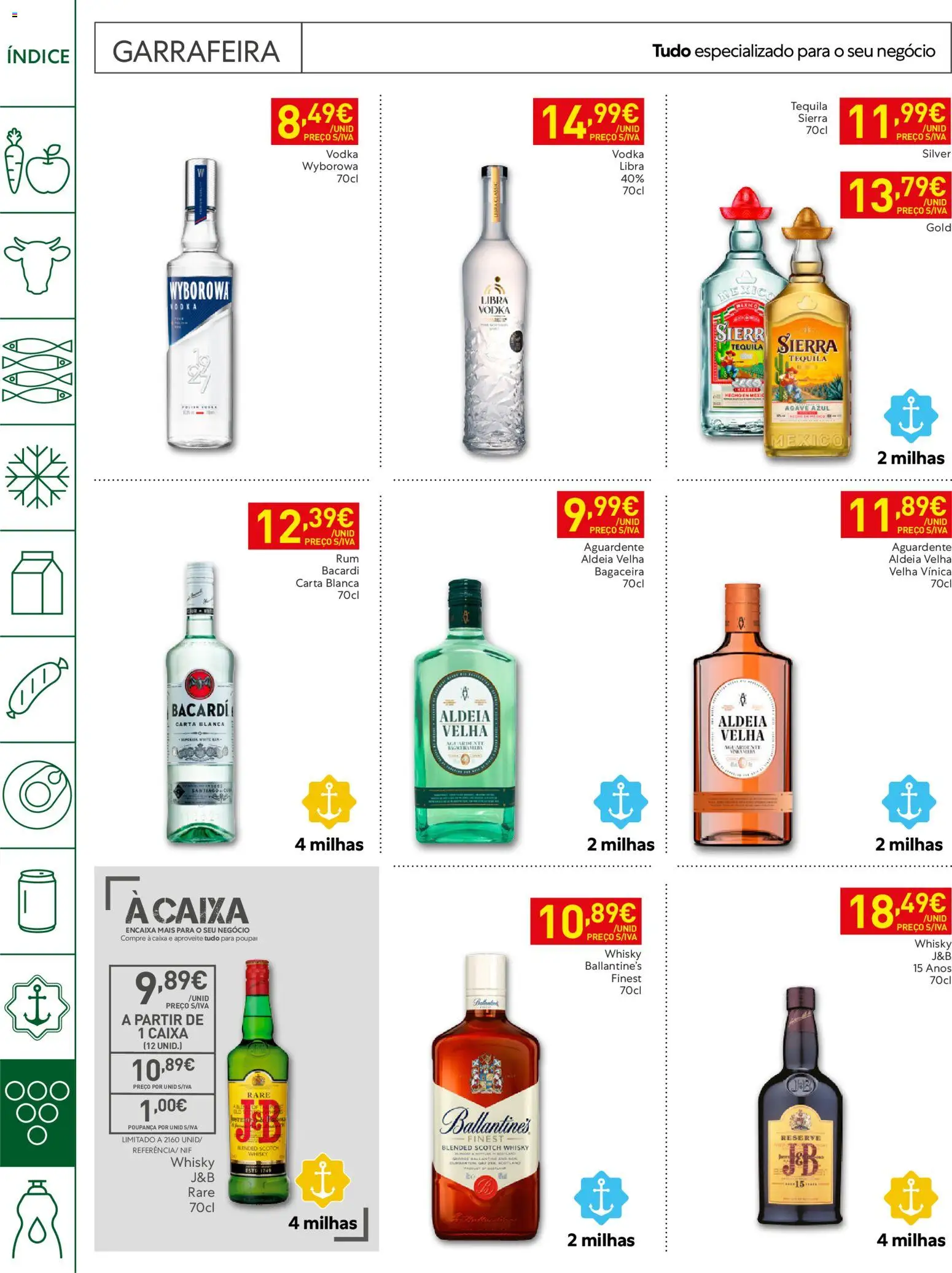 Recheio folheto Horeca Madeira │ válido de 27/10/2026 | Página: 24 | Produtos: Bacardi, Tequila, Ballantine's, Vodka