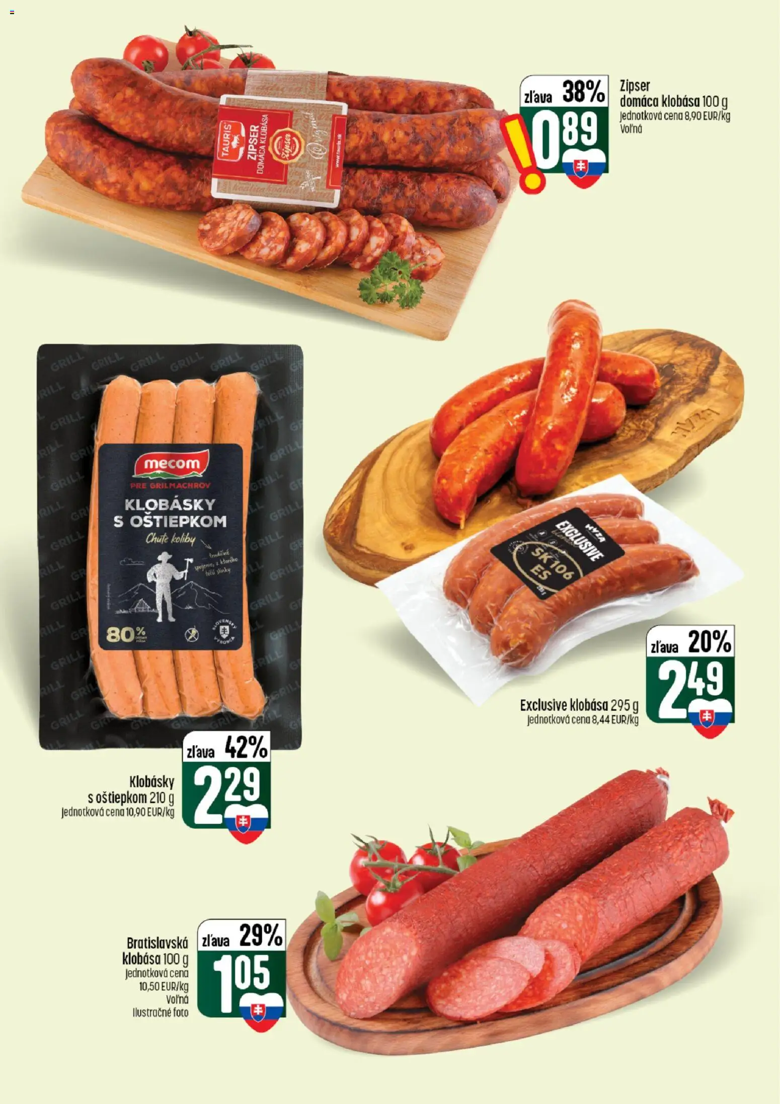 Nové COOP Jednota akcie – leták je platný od 13.08.2026 | Strana: 13 | Produkty: Gril, Klobása