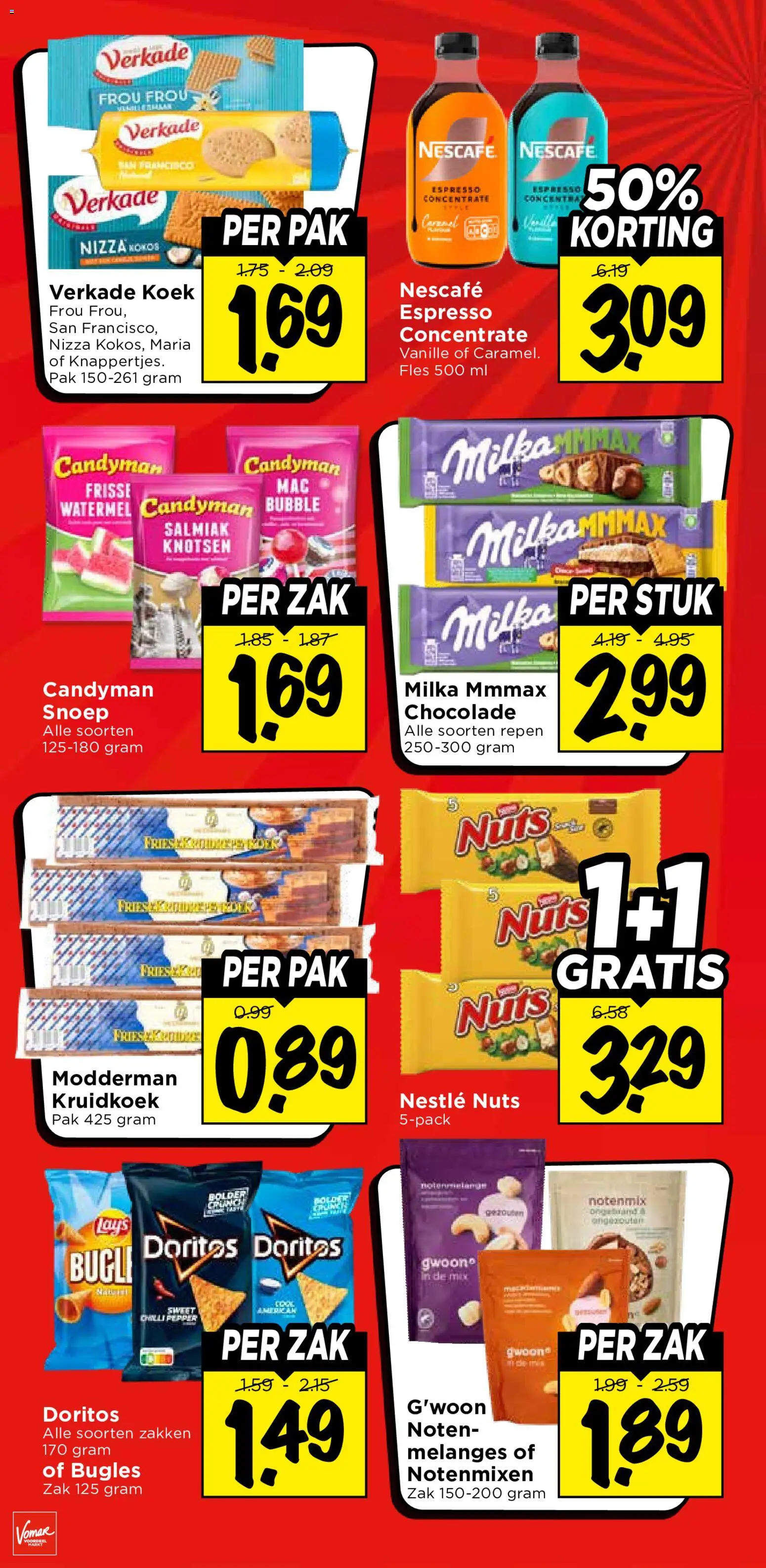 {H1} | Pagina: 30 | Producten: Chocolade, Noten, Fles, Nescafe