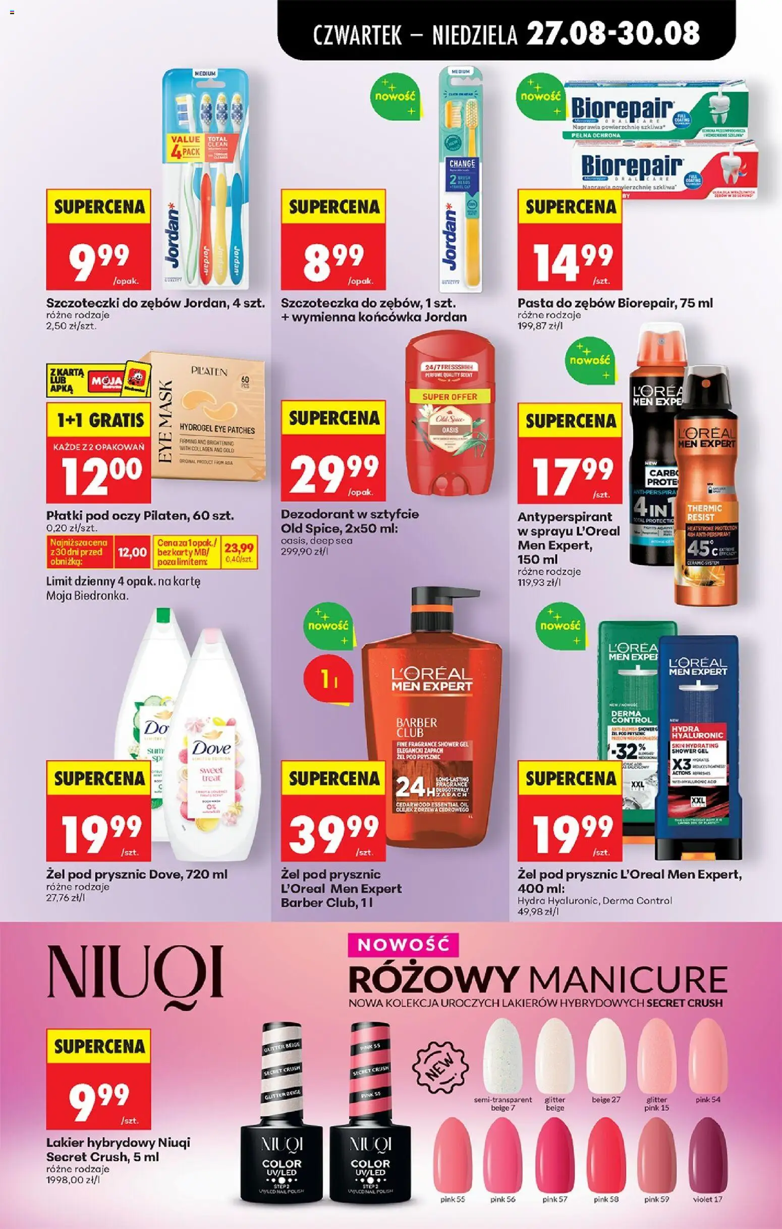 Biedronka Polsko leták - Codziennie niskie ceny od 27.08.2026 | Strana: 79 | Produkty: Antiperspirant, Biorepair, Old Spice, Dove