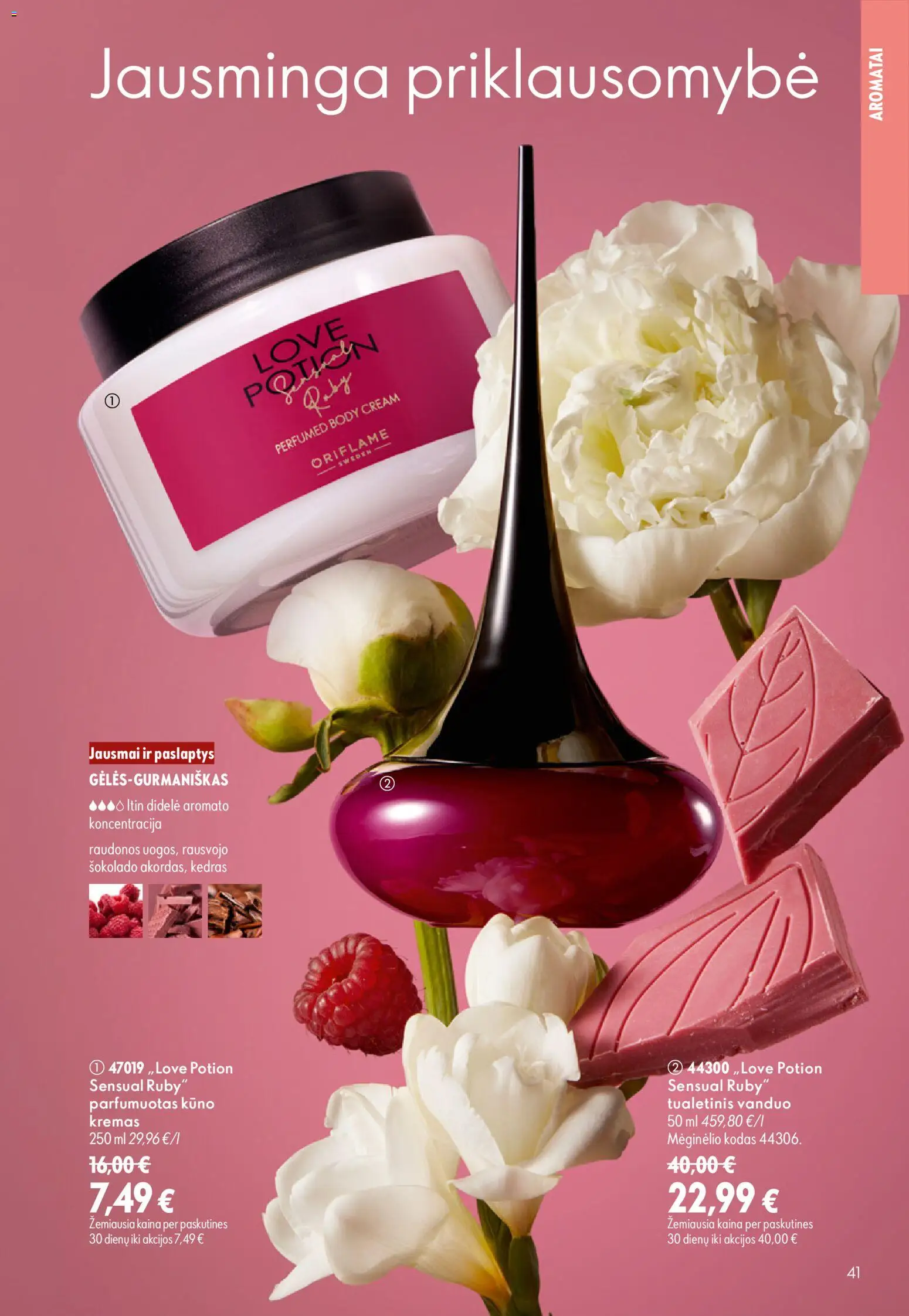 Oriflame akcijos nuo 2026.09.16 | Puslapis: 41 | Prekių: Vanduo, Tualetinis vanduo, Kremas