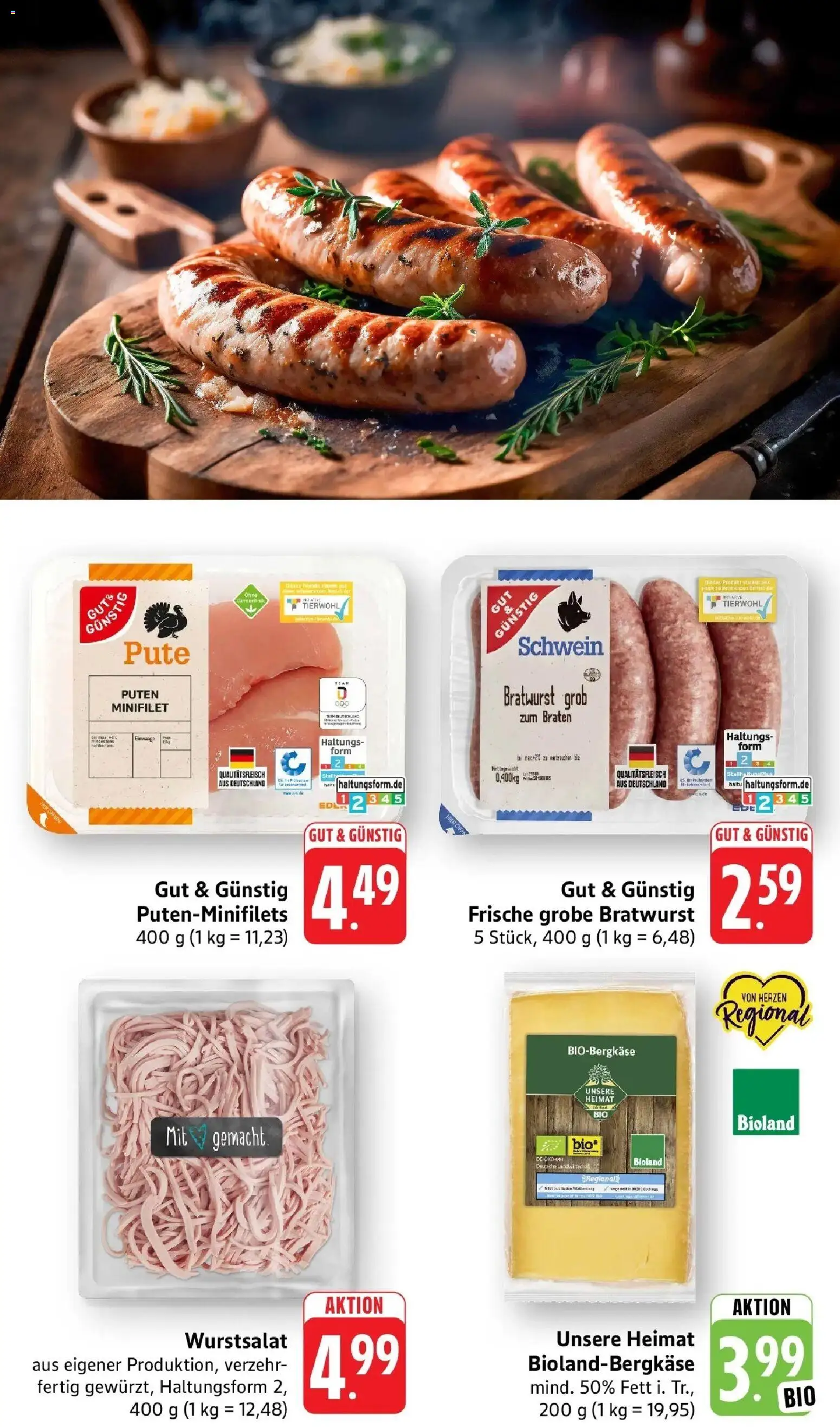 nah & gut Prospekt Birkendorf – gültig ab 29.06.2026 | Seite: 4 | Produkte: Pute, Bratwurst