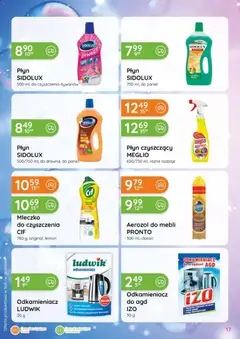 Pogląd oferty "Eurocash gazetka - Katalog Chemiczny" - ważna od 06.08.2026 | Strona: 17 | Produkty: Meglio, Odkamieniacz, Dywany