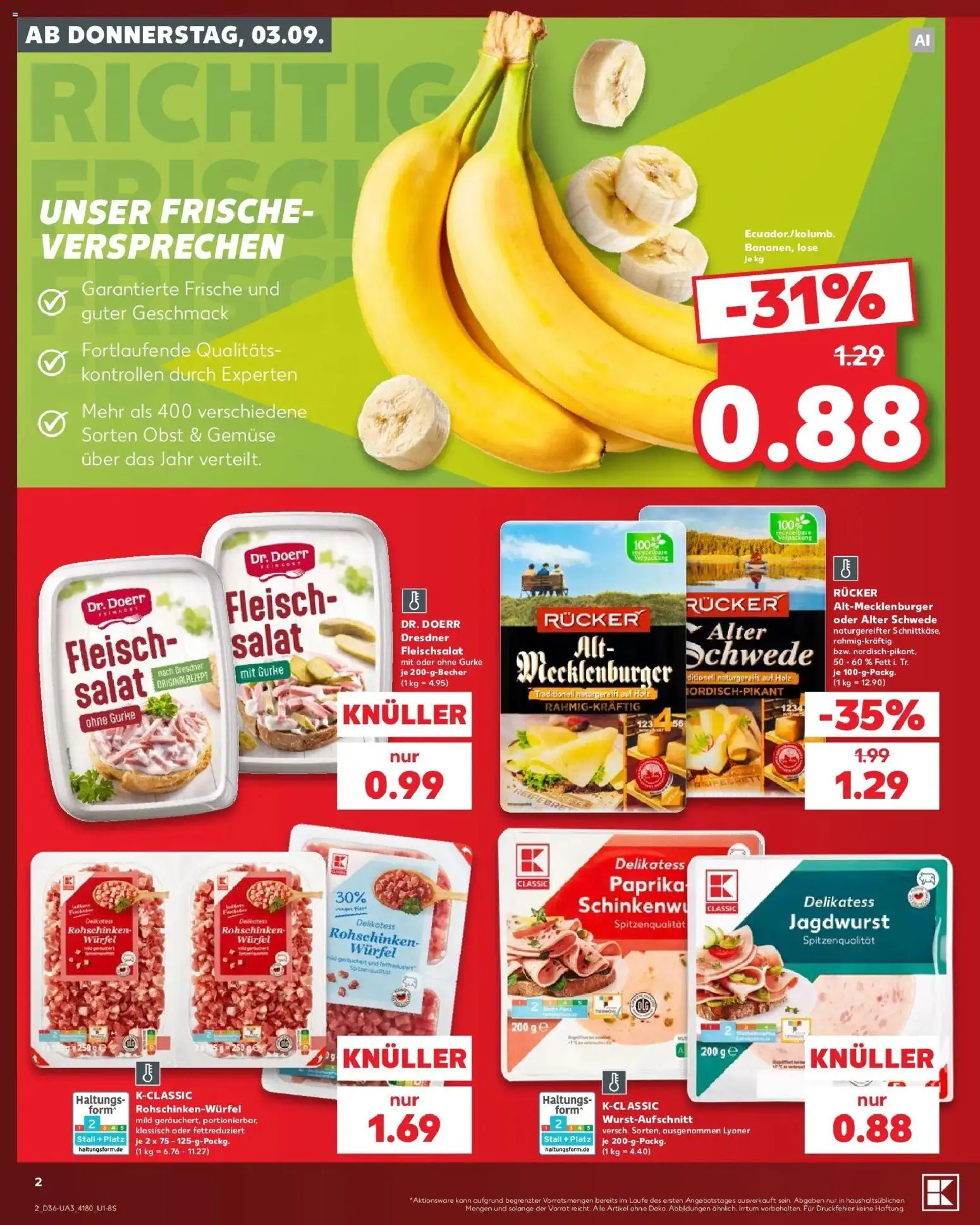 Prospekt Kaufland ab 31.08.2026 » Angebote Online zum Blättern | Seite: 11 | Produkte: Gemüse, Obst, Fleisch, Salat