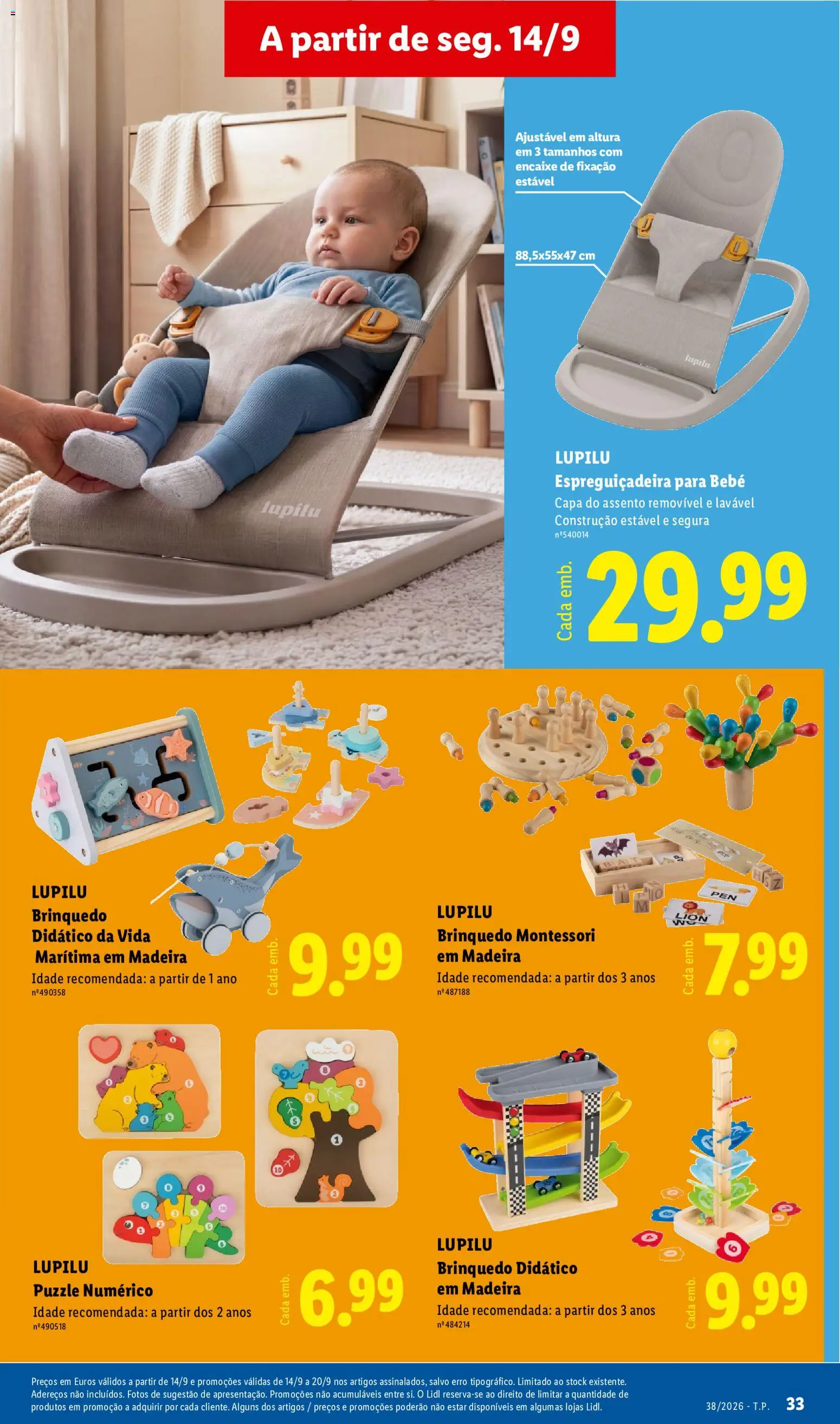 Lidl folheto │ válido de 14/09/2026 | Página: 33 | Produtos: Espreguiçadeira