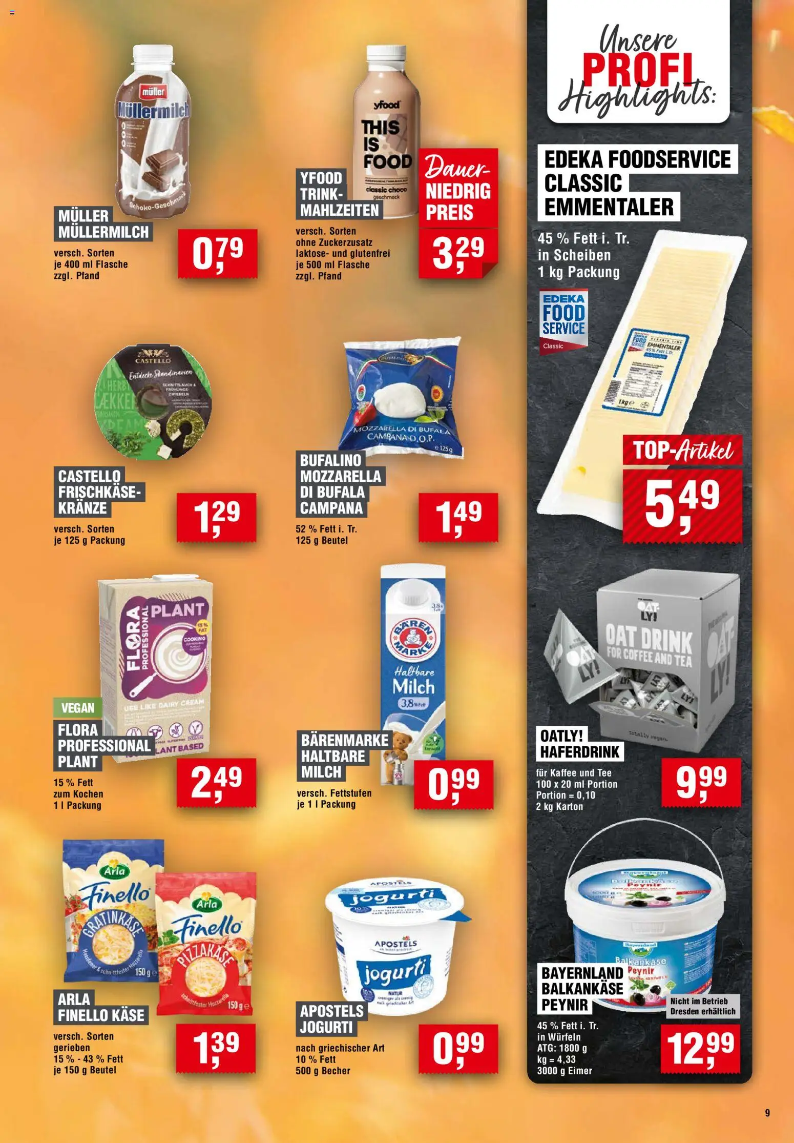 Handelshof Prospekt – gültig ab 15.10.2026 | Seite: 9 | Produkte: Mozzarella, YFood, Zwiebeln, Frischkase