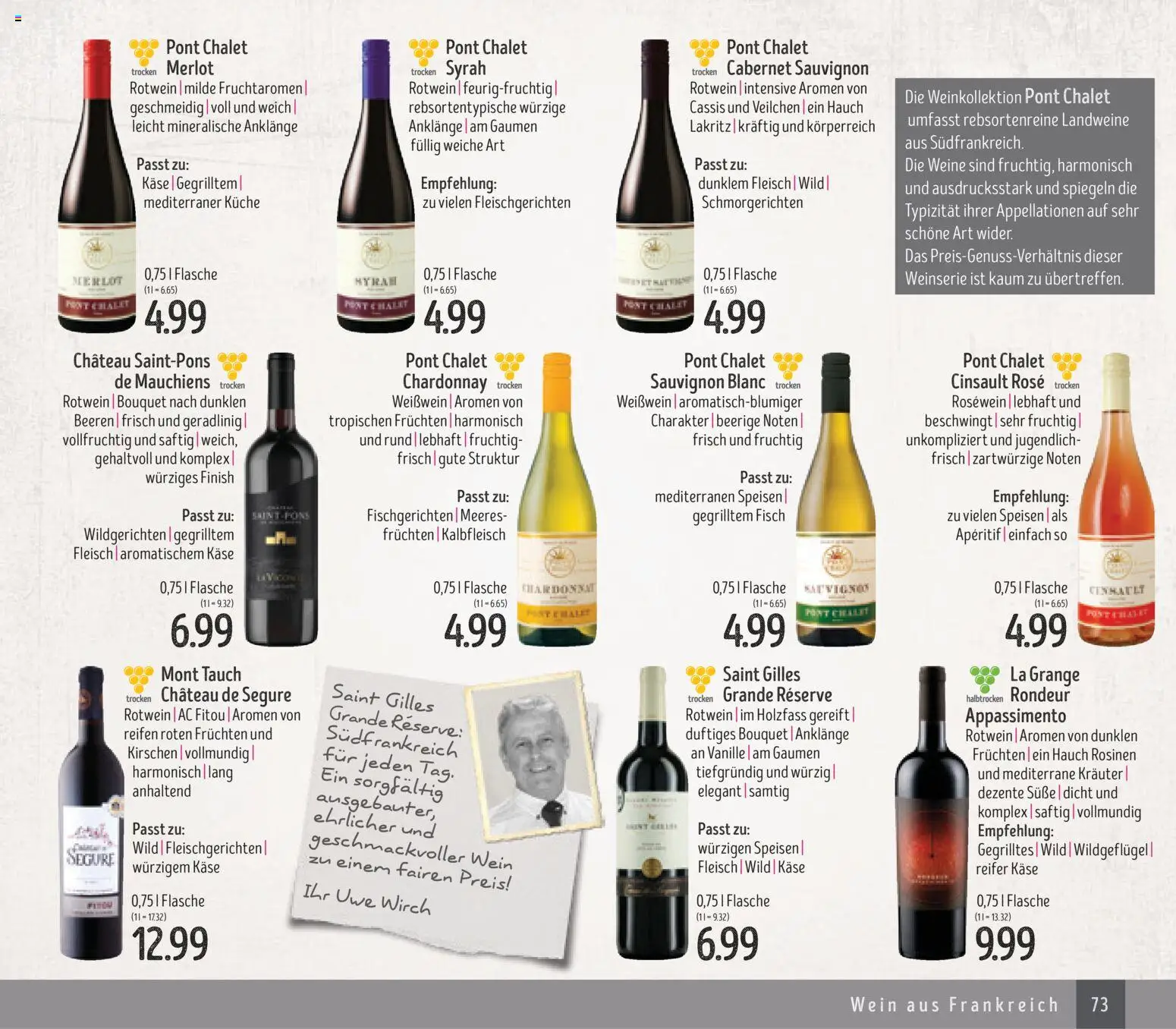 Edeka Struve Wein– und Spirituosen – gültig ab 14.11.2025 | Seite: 73 | Produkte: Käse, Merlot, Küche, Vanille