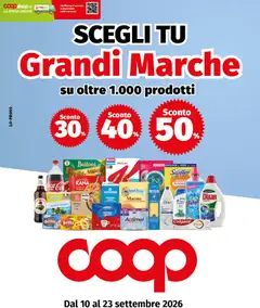 Anteprima del volantino COOP volantino Grandi Marche valido a partire dal 10/09/2026