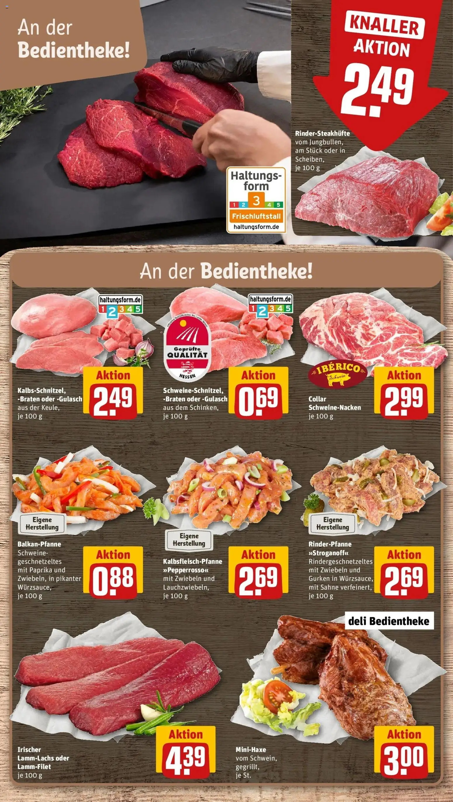 REWE Prospekt ab 12.10.2026 zum Blättern » Angebote | Seite: 6 | Produkte: Schweinenacken, Zwiebeln, Paprika, Gulasch