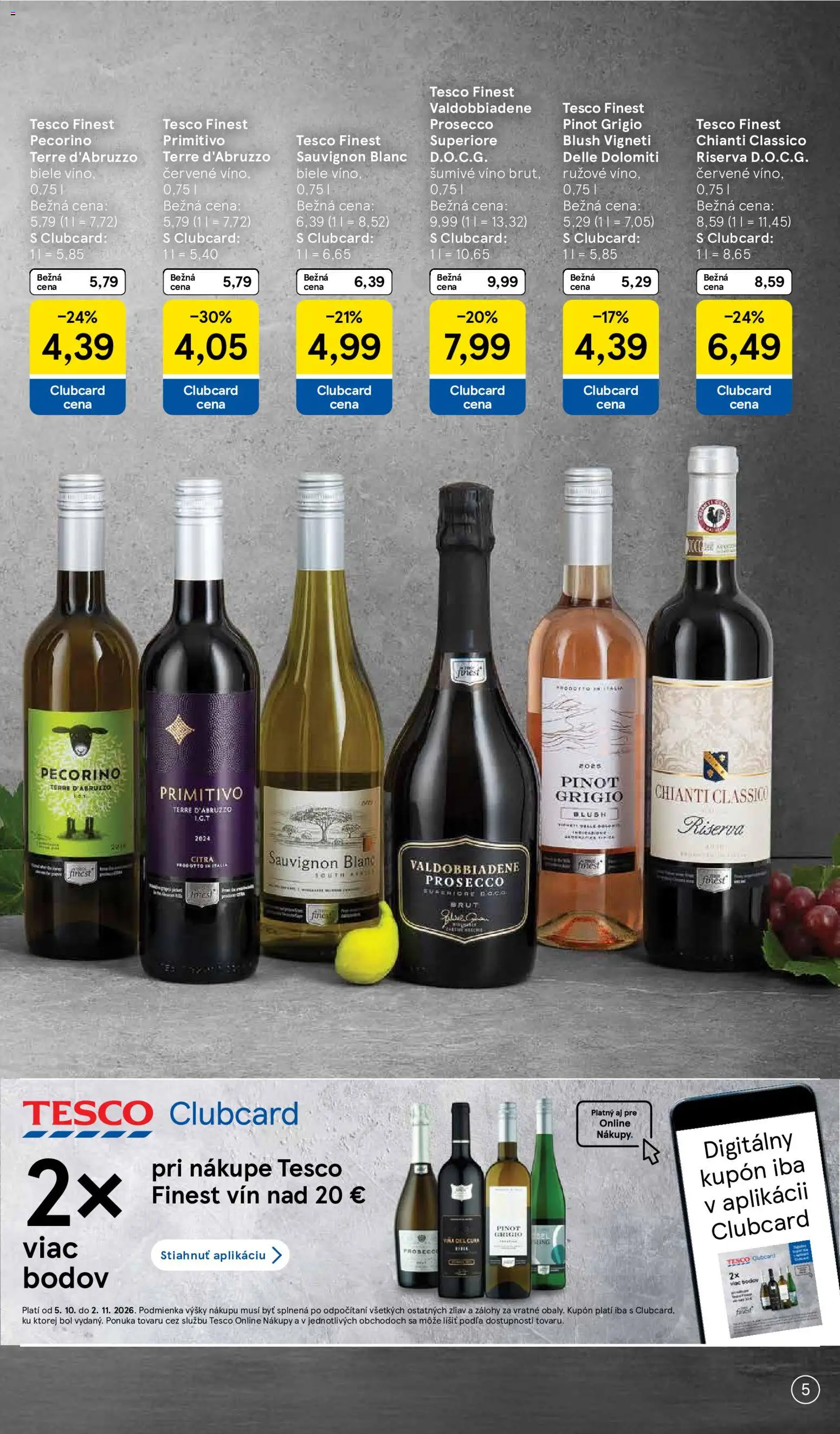 Nové Tesco akcie – leták je platný od 05.10.2026 | Strana: 5