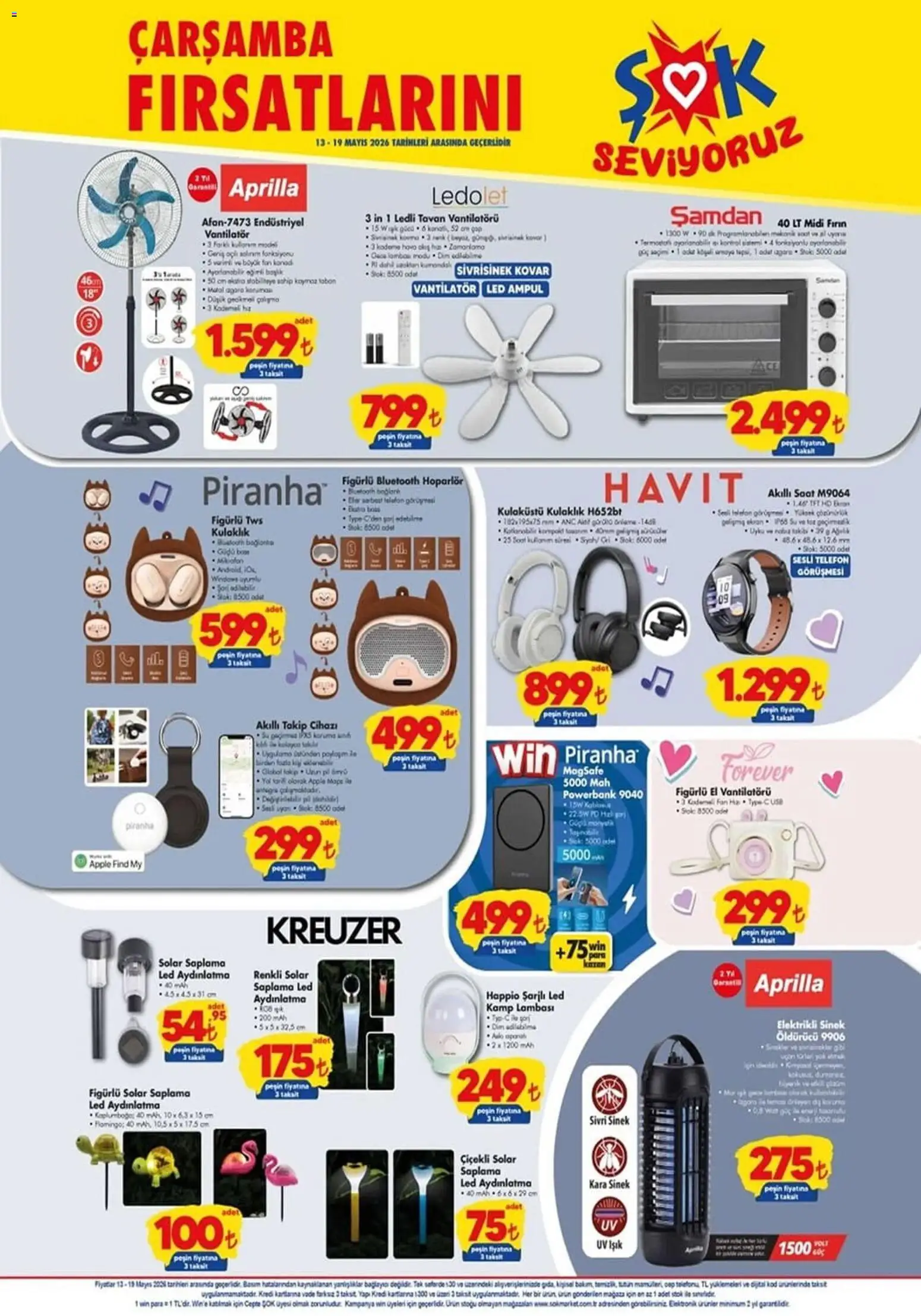 Şok Market Katalog - 13.05.2026 tarihinden itibaren geçerlidir | Sayfa: 1