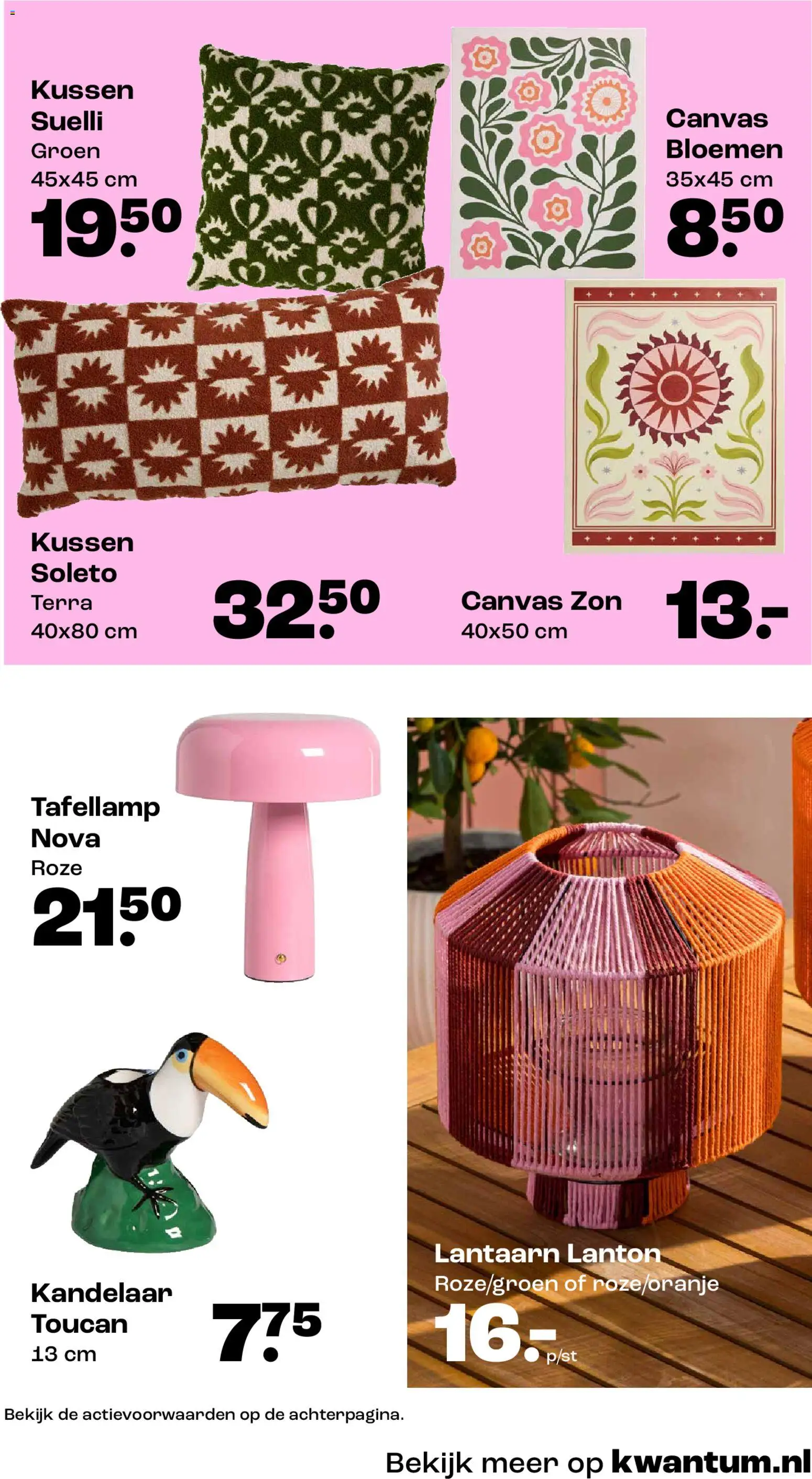 {H1} | Pagina: 14 | Producten: Bloemen, Lantaarn, Canvas, Kussen