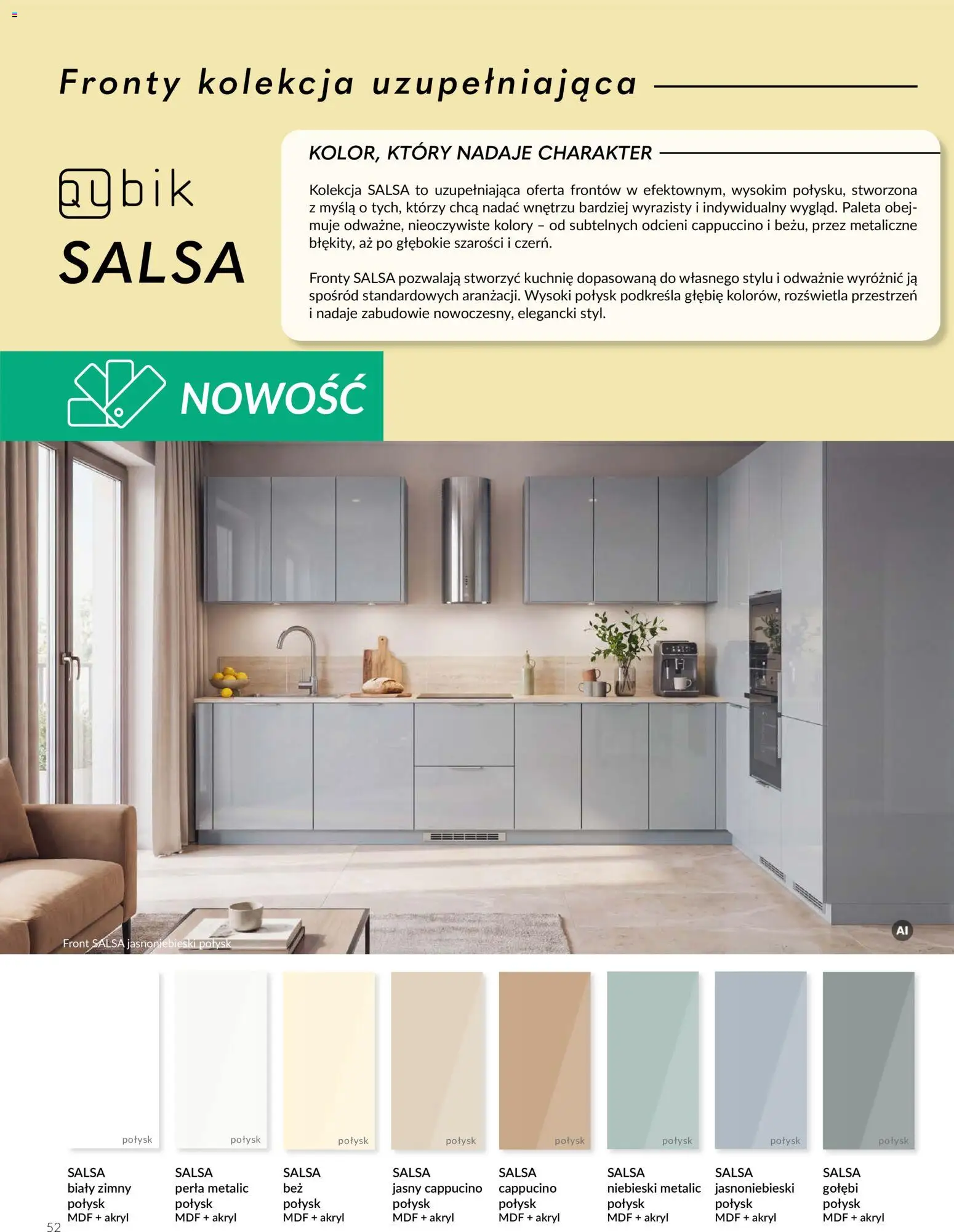 Salony Agata gazetka - Qubik 2026/2027 od 21.10.2026 | Strona: 52 | Produkty: Cappuccino