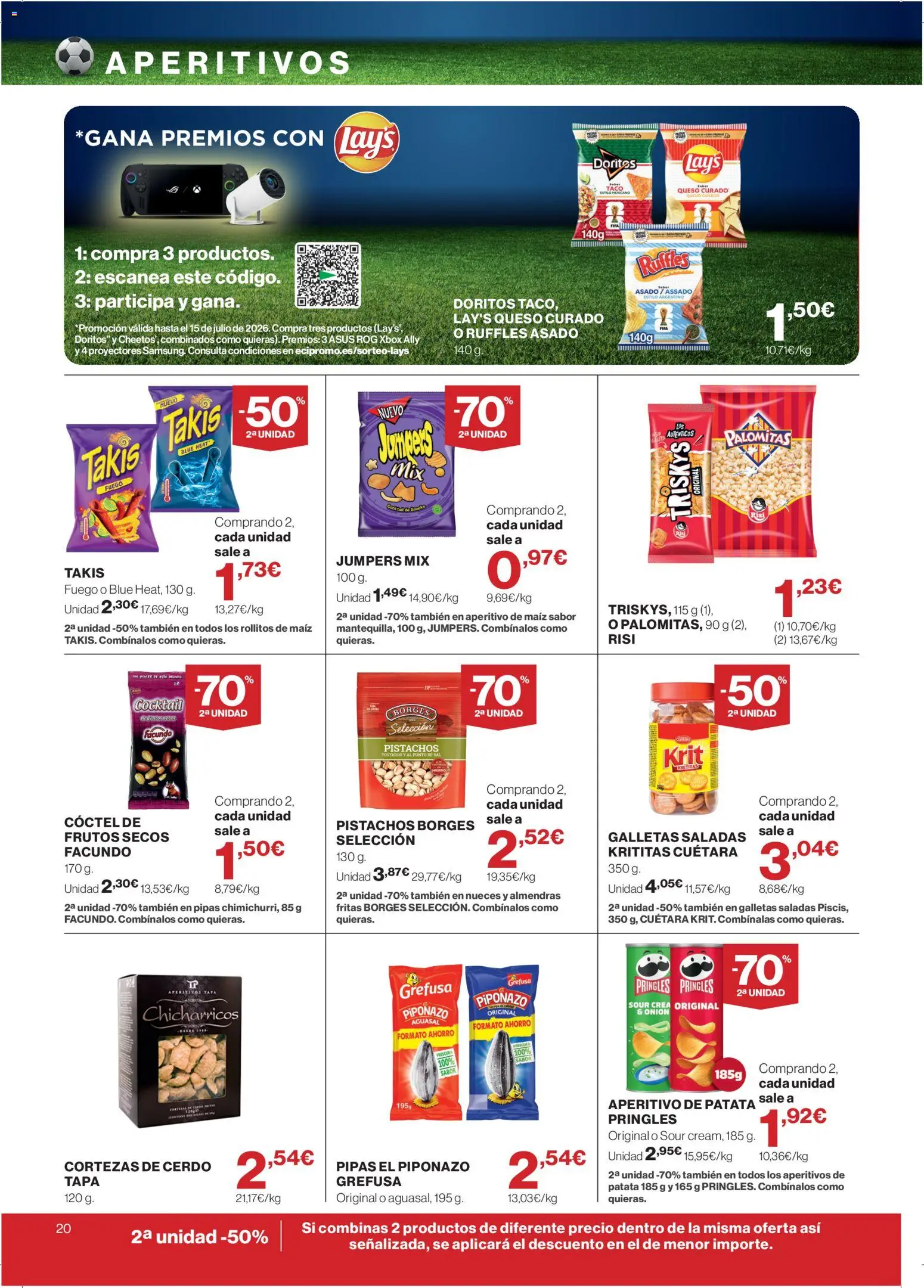 Supercor folleto │ válido desde el 04.06.2026 | Página: 20 | Productos: Queso, Cerdo, Frutos secos, Xbox