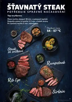 Náhled letáku Steak ze svíčkové, Steak ze svíčkové od 06.05.2026 | Strana: 51 | Produkty: Rumpsteak, Pánev, Steak, Maso