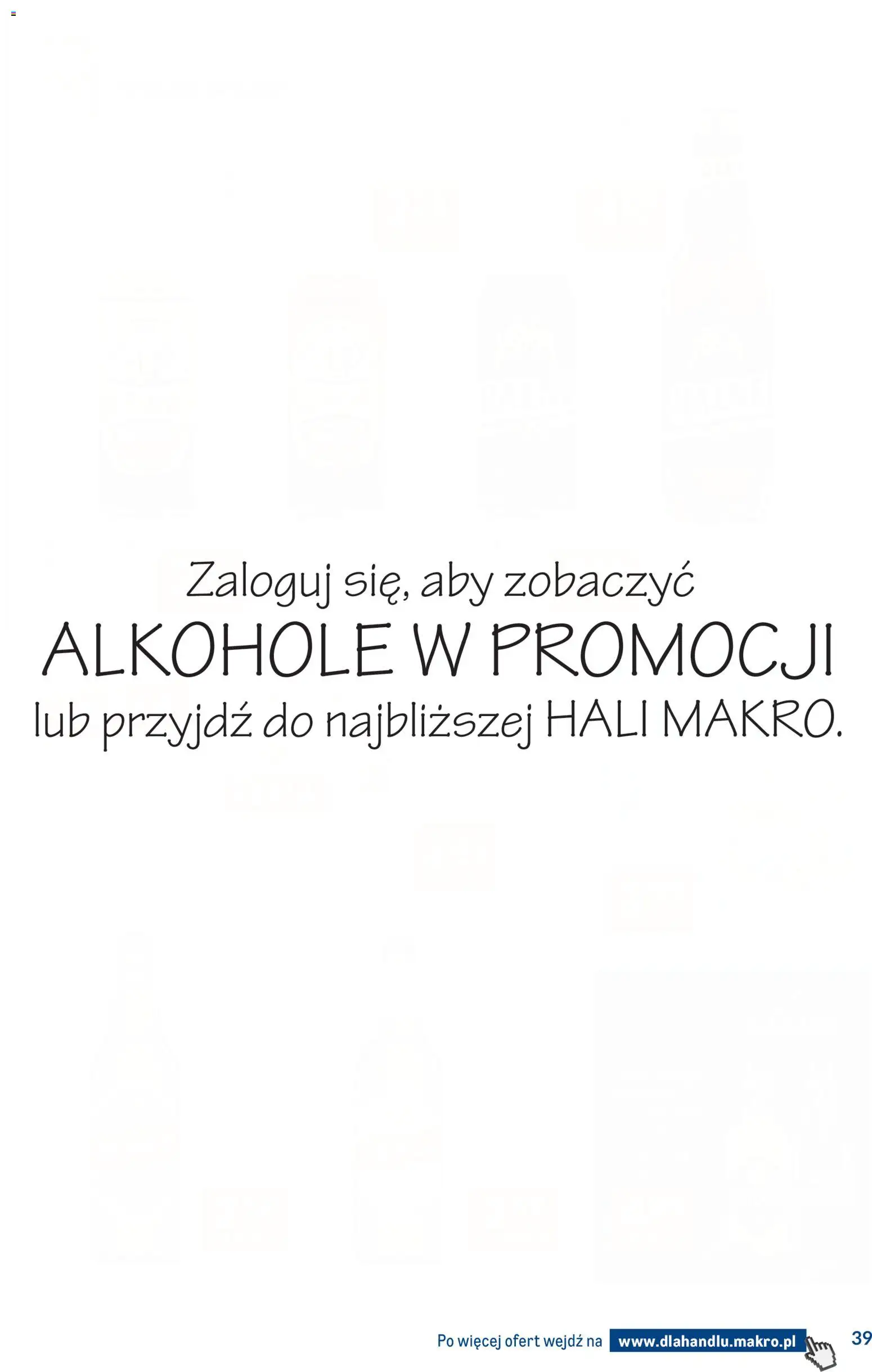 Makro gazetka - Dystrybucja do sklepów od 29.09.2026 | Strona: 39 | Produkty: Alkohole