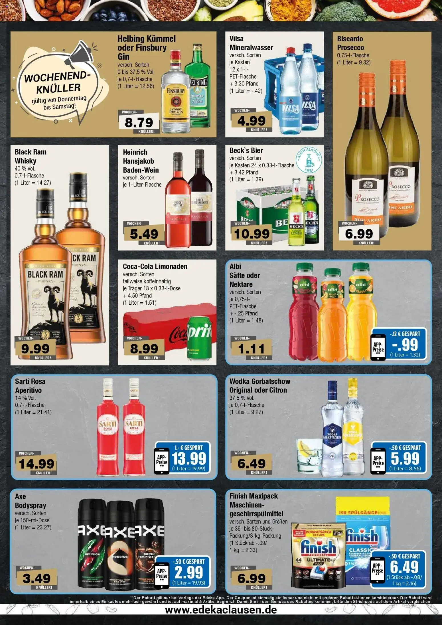 Edeka Prospekt Hamburg (ab 19.10.2026) » Angebote Online | Seite: 7 | Produkte: Whisky, Mineralwasser, Wodka gorbatschow, Wodka