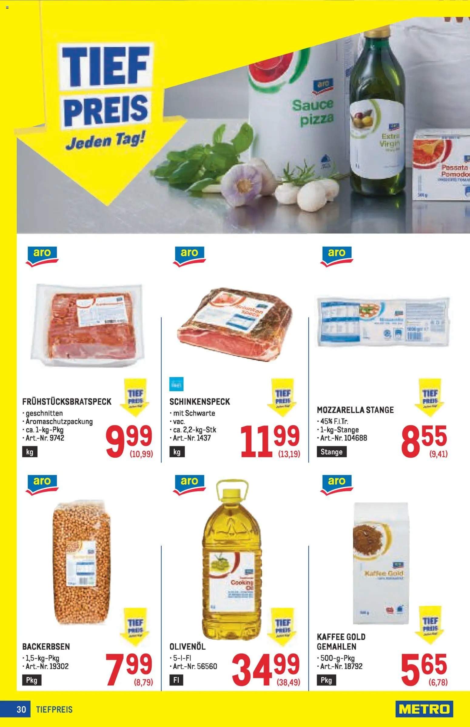 Metro angebote Profi gültig ab 16.04.2026 | Seite: 30 | Produkte: Kaffee, Pizza