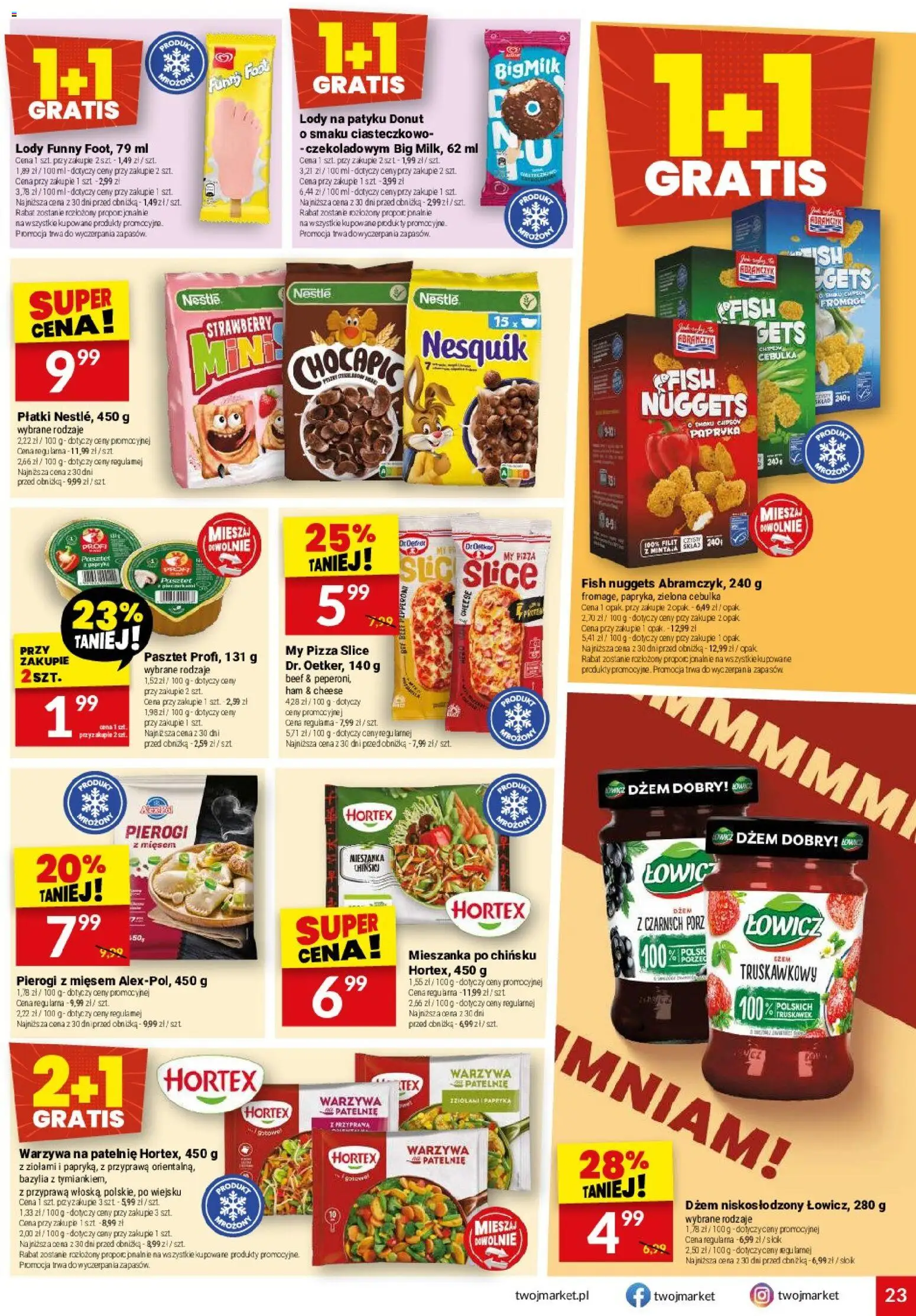 Twój Market gazetka od 09.09.2026 | Strona: 23 | Produkty: Warzywa na patelnie, Papryka, Patelnie, Pizza