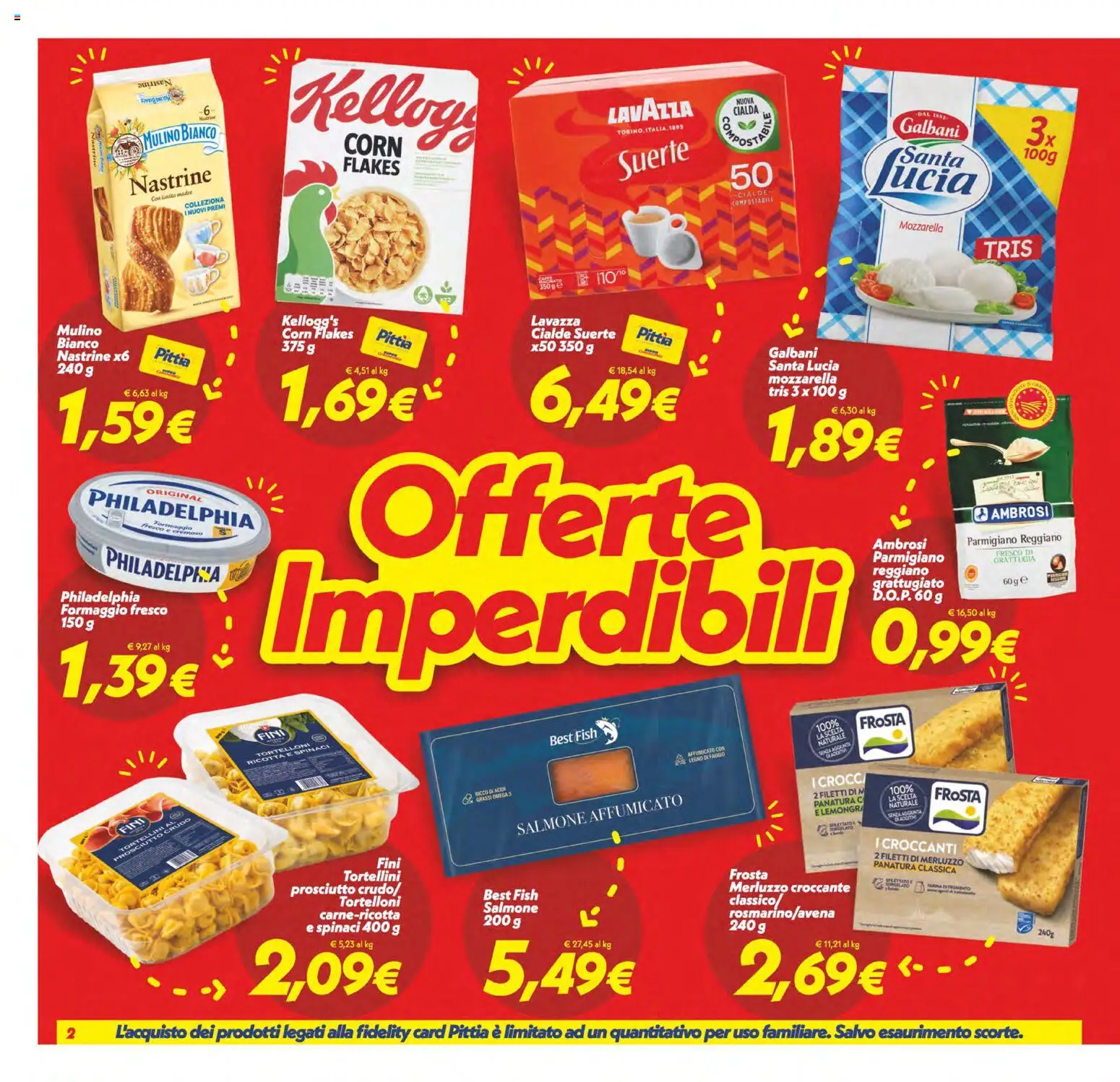 Volantino SuperConveniente del 19.05.2026 | Pagina: 2 | Prodotti: Prosciutto Crudo, Salmone, Formaggio, Parmigiano reggiano