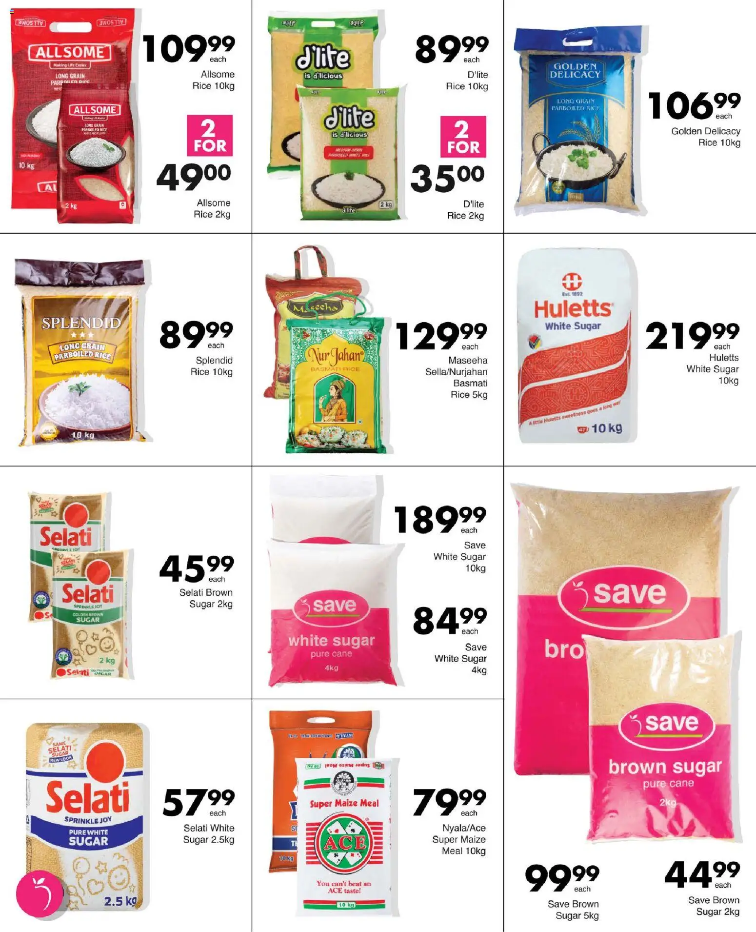 New Save catalogue – valid from 15/10/2026 | Page: 26 | Products: Maize meal, Rice, Sugar