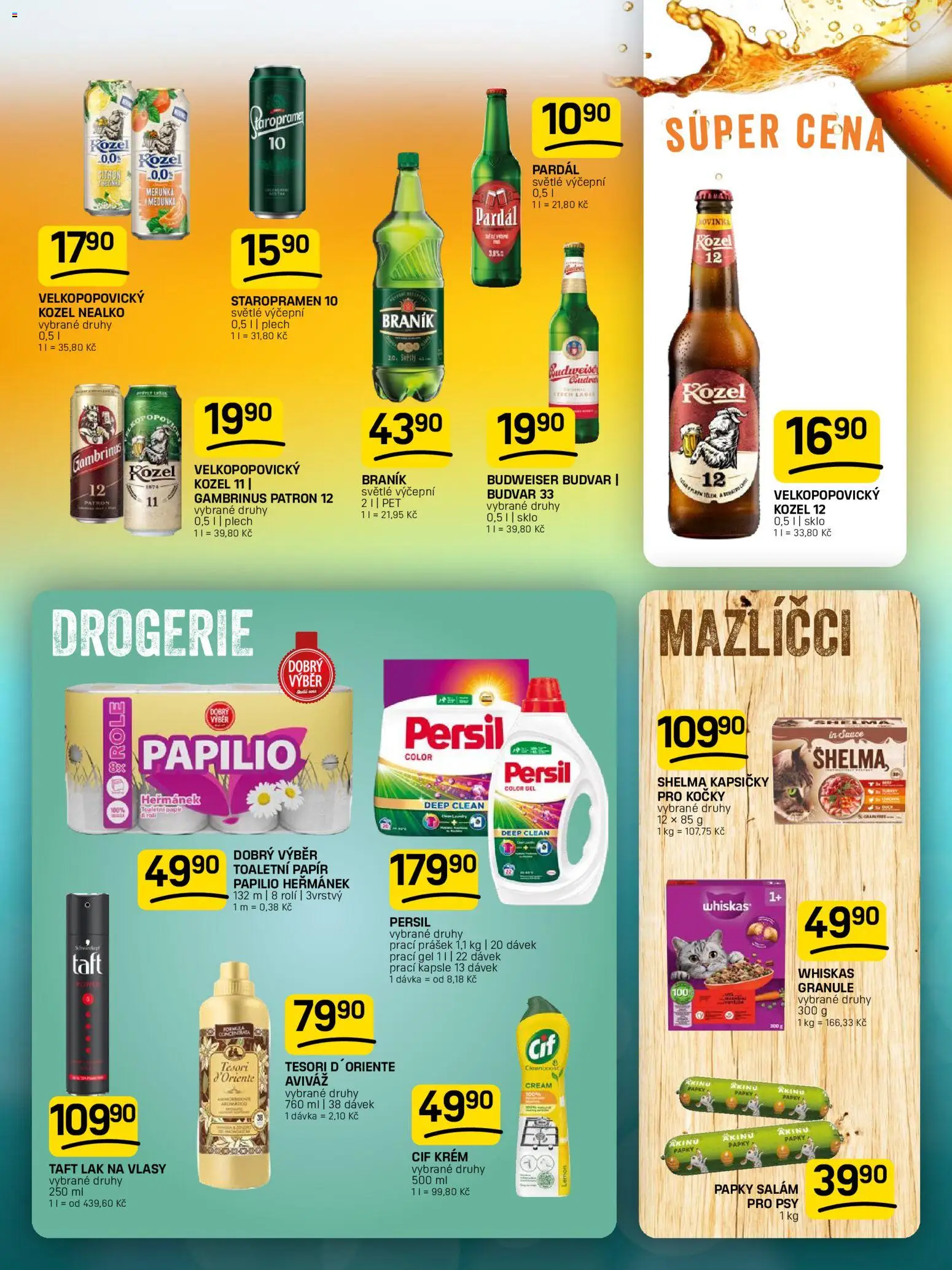 Flop leták od 05.08.2026 | Strana: 11 | Produkty: Tesori d'Oriente, Salám, Velkopopovický Kozel, Budvar 33