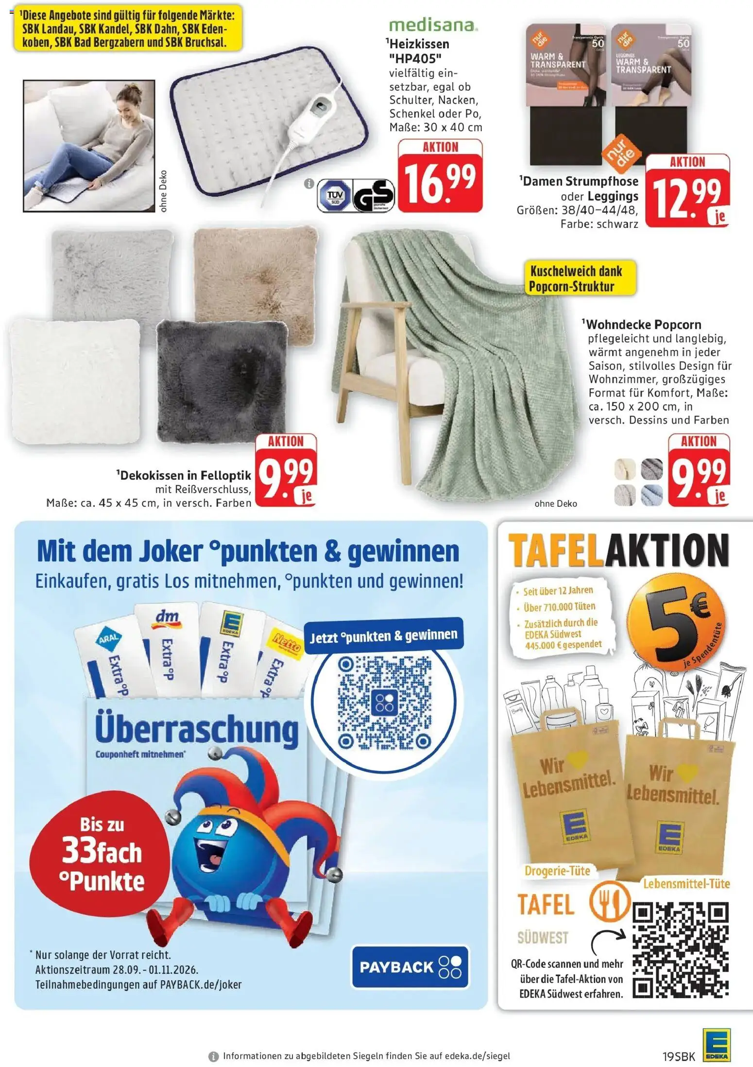 Edeka Prospekt Walldorf (ab 28.09.2026) » Angebote Online | Seite: 19 | Produkte: Bad, Kuschelweich, Leggings, Popcorn