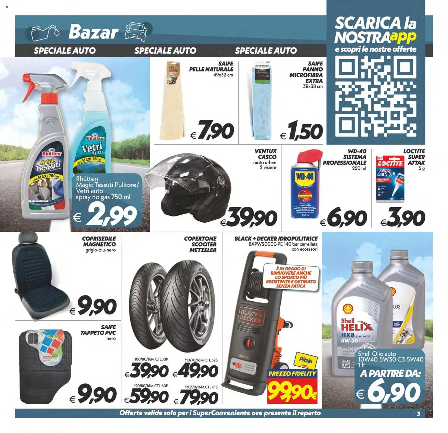 Volantino SuperConveniente del 29.05.2026 | Pagina: 28 | Prodotti: Olio, Idropulitrice, Tappeto