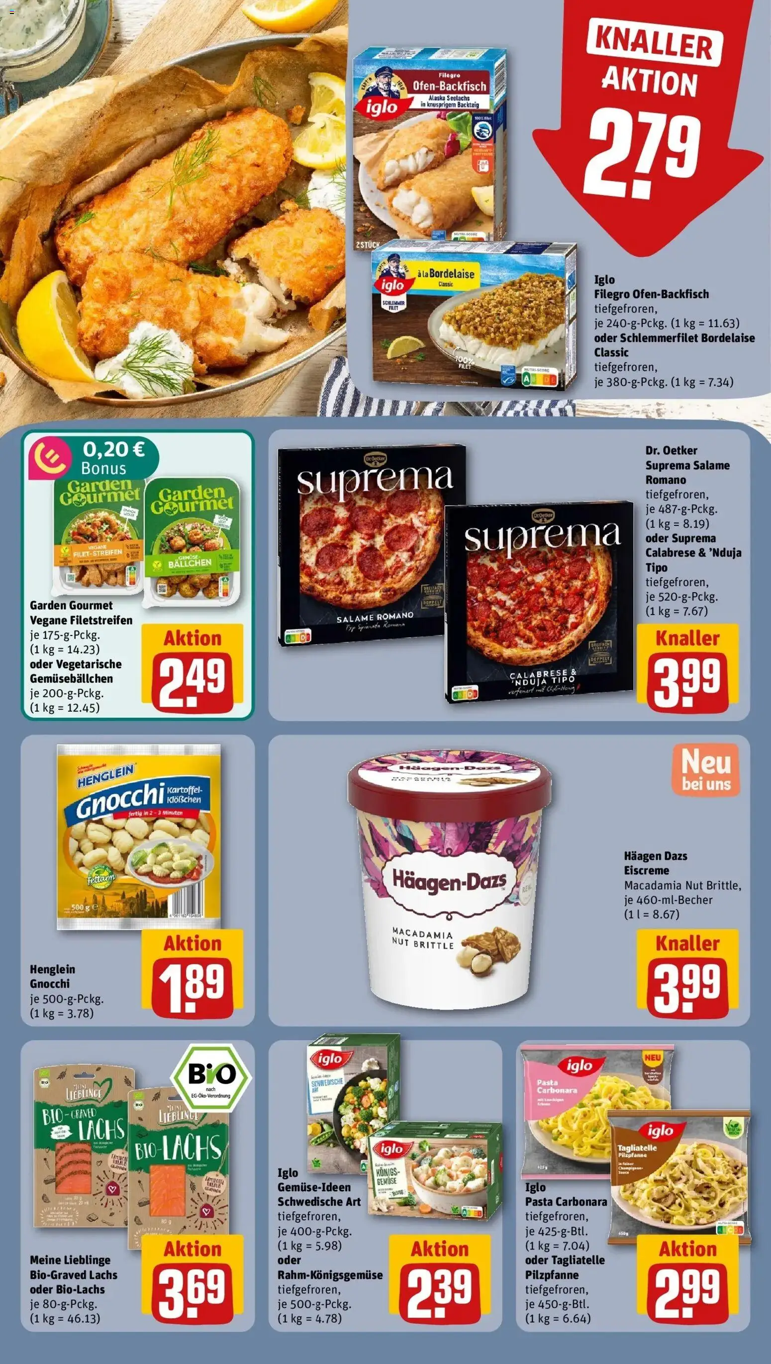 REWE Prospekt ab 26.10.2026 zum Blättern » Angebote | Seite: 14 | Produkte: Haagen dazs, Eiscreme, Gemüse, Pasta