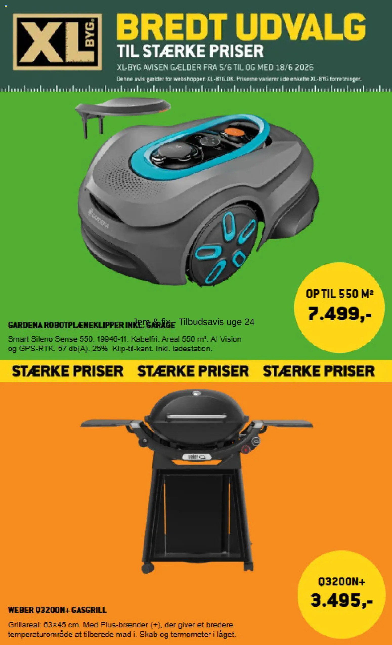 XL-BYG tilbudsavis – gyldig fra 05.06.2026 | Side: 1 | Produkter: Skab, Termometer