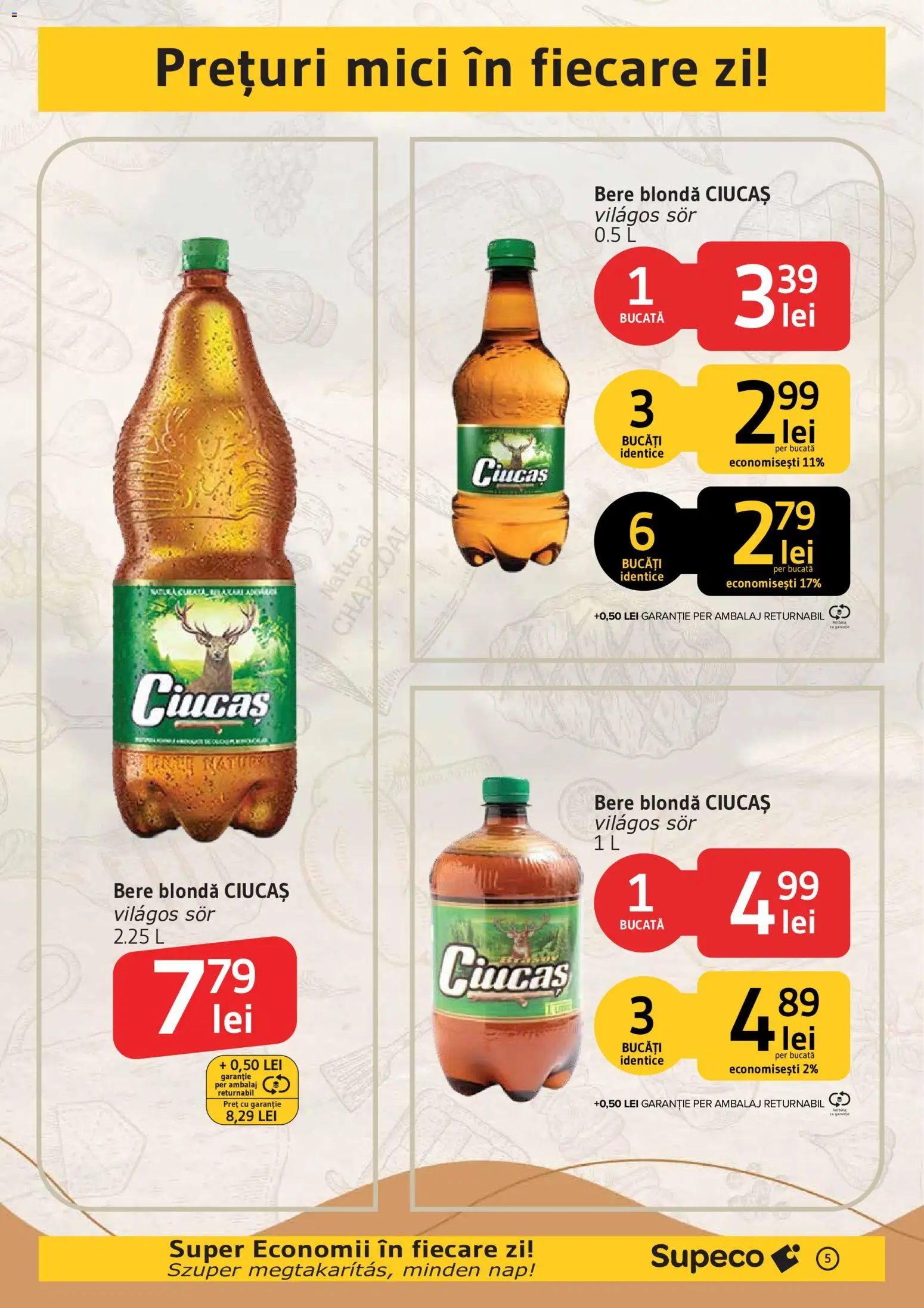 Noul catalog Supeco – valabil de la 24.09.2026 | Pagină: 5 | Produse: Mici, Bere