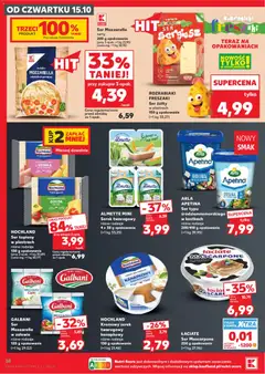 Náhled letáku Kaufland Polsko leták - Jest fresz od 15.10.2026 | Strana: 38 | Produkty: Gouda, Mozzarella light, Mascarpone, Mozzarella