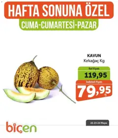 22.05.2026 tarihinden itibaren geçerli olan Biçen Market kataloğu önizlemesi