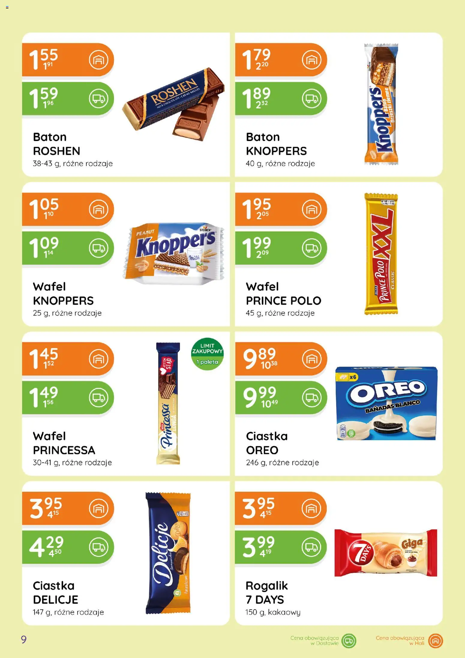 Eurocash gazetka - Ofensywa Spożywcza od 28.05.2026 | Strona: 9 | Produkty: Knoppers, Baton, Orzeszki ziemne, Ciastka