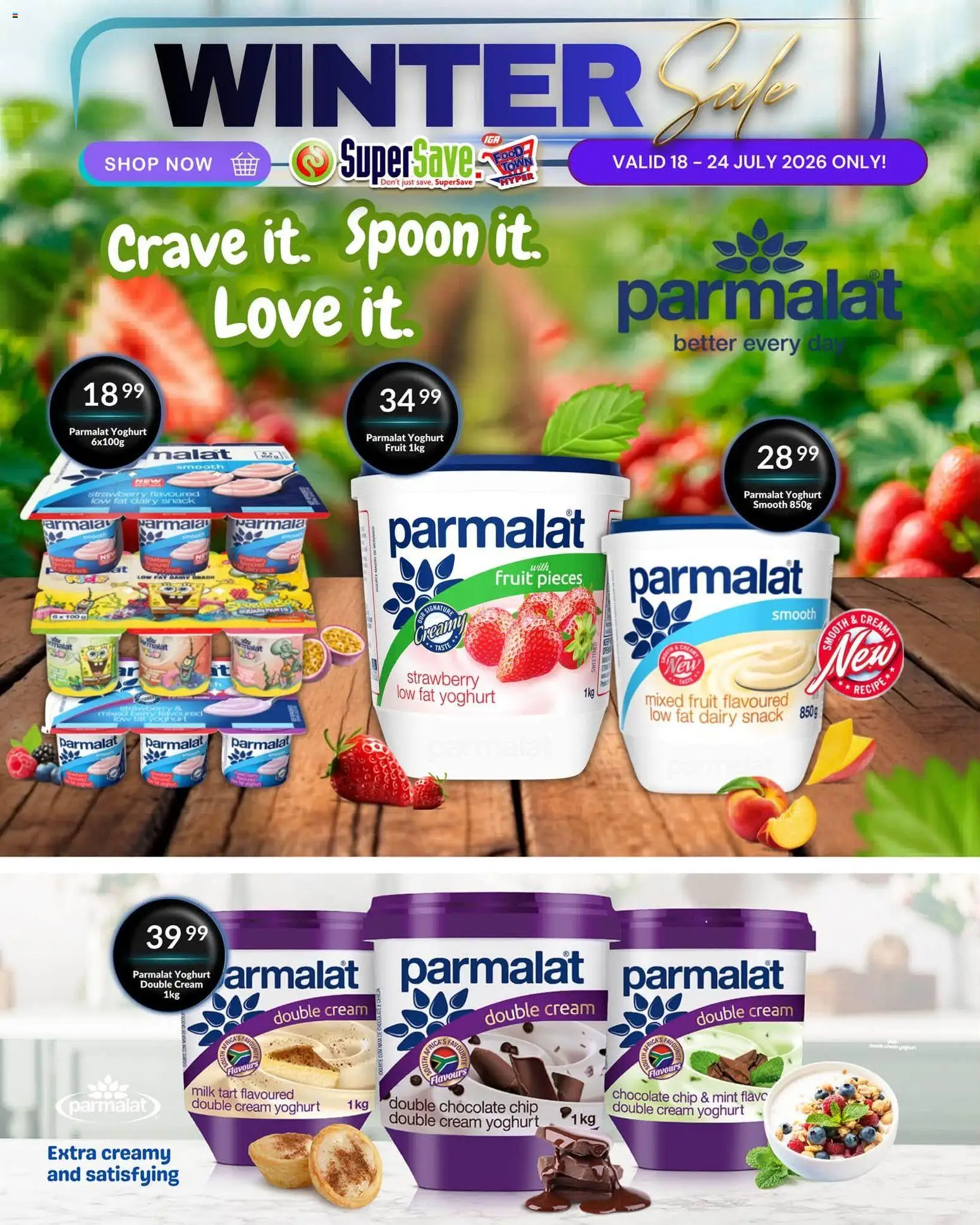 New Super Save catalogue – valid from 18/07/2026 | Page: 21 | Products: Yoghurt, Milk, Chocolate, Cream