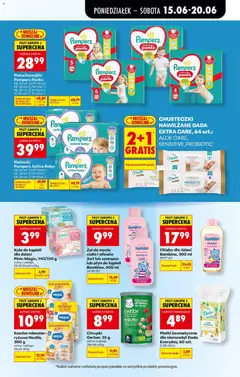 Pogląd oferty "Żel do mycia ciała i włosów 2w1 lub szampon lub płyn do kąpieli Bambino, 400 ml, Żel do mycia ciała i włosów 2w1 lub szampon lub płyn do kąpieli Bambino, 400 ml" - ważna od 15.06.2026 | Strona: 79