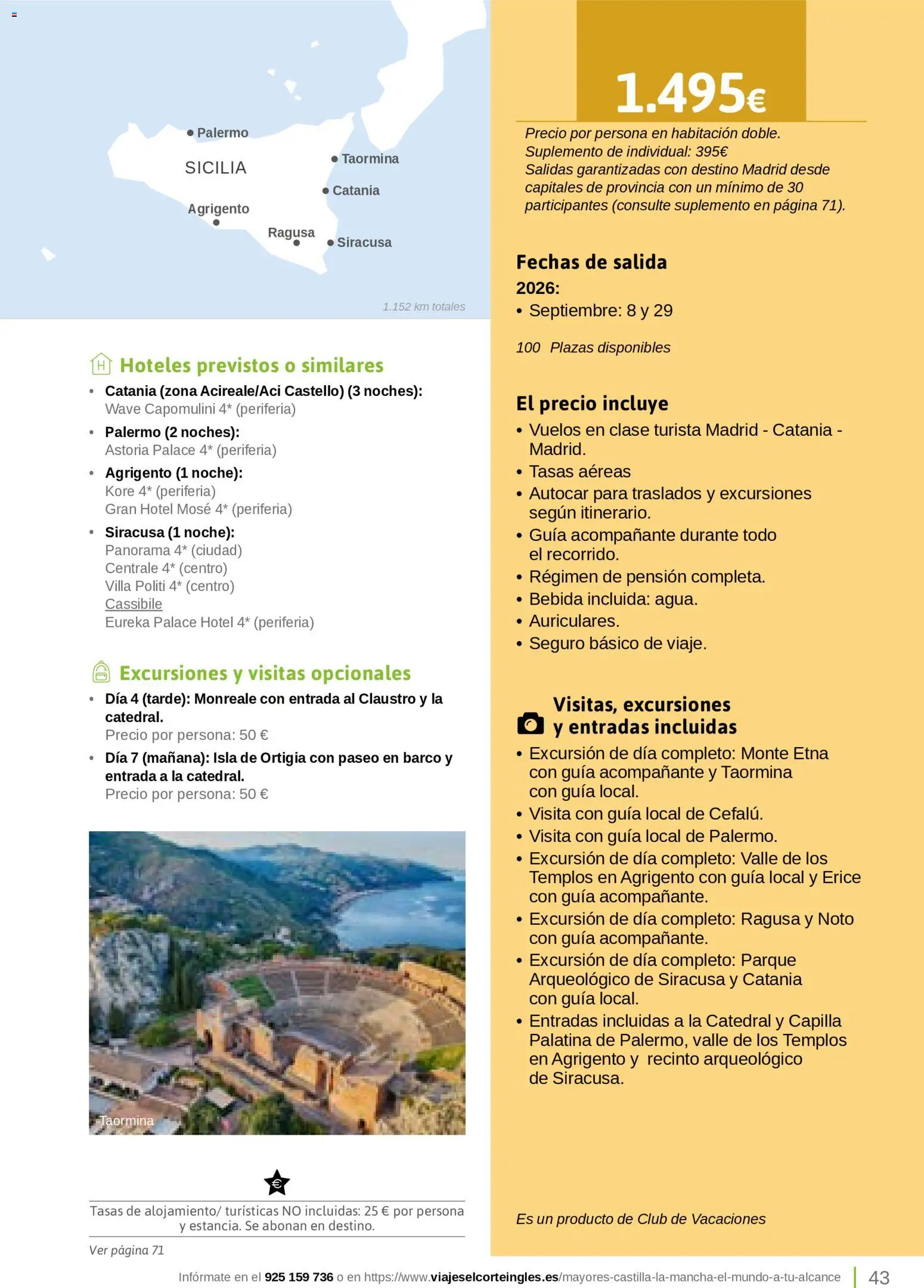 Viajes El Corte Inglés Turismo Social Castilla La Mancha │ válido desde el 01.04.2026 | Página: 43