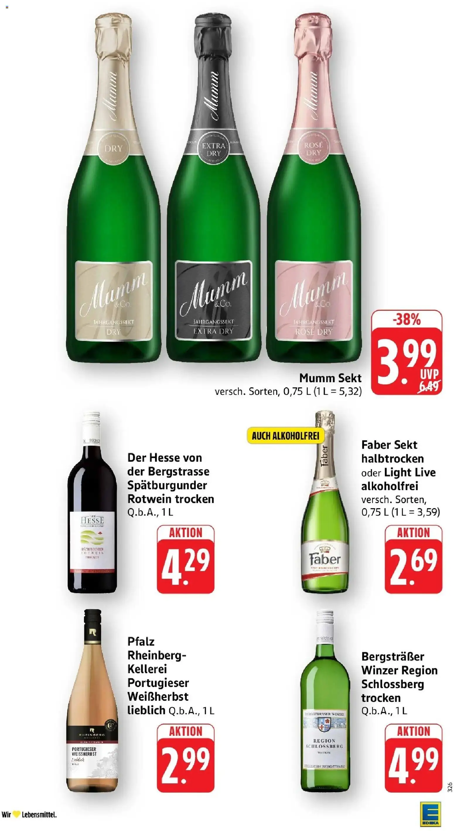 Edeka Prospekt Bensheim-Auerbach – gültig ab 27.07.2026 | Seite: 32 | Produkte: Mumm sekt, Rotwein, Sekt, Rotwein trocken