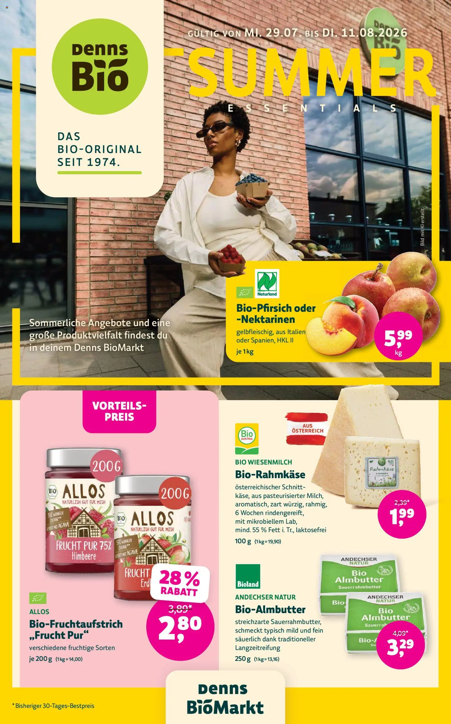 Denns BioMarkt Angebote gültig ab 29.07.2026 | Seite: 1 | Produkte: Himbeere