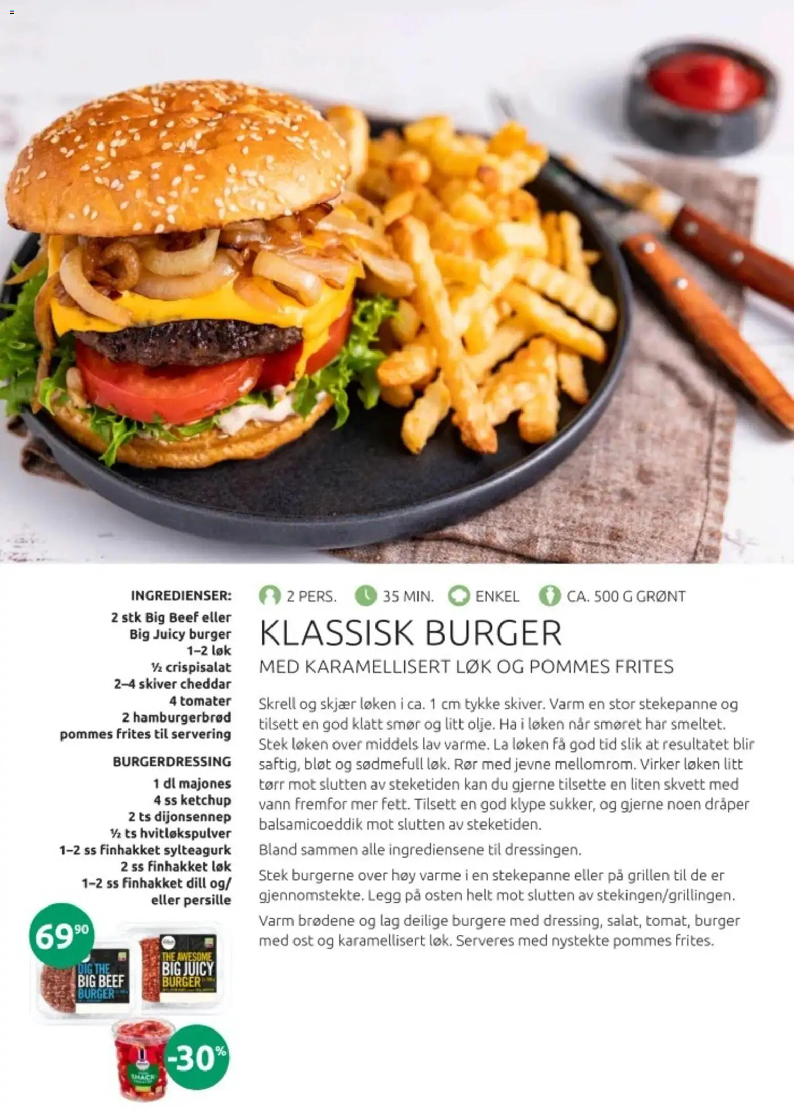 {H1} | Side: 4 | Produkter: Ost, Persille, Pommes frites, Vann