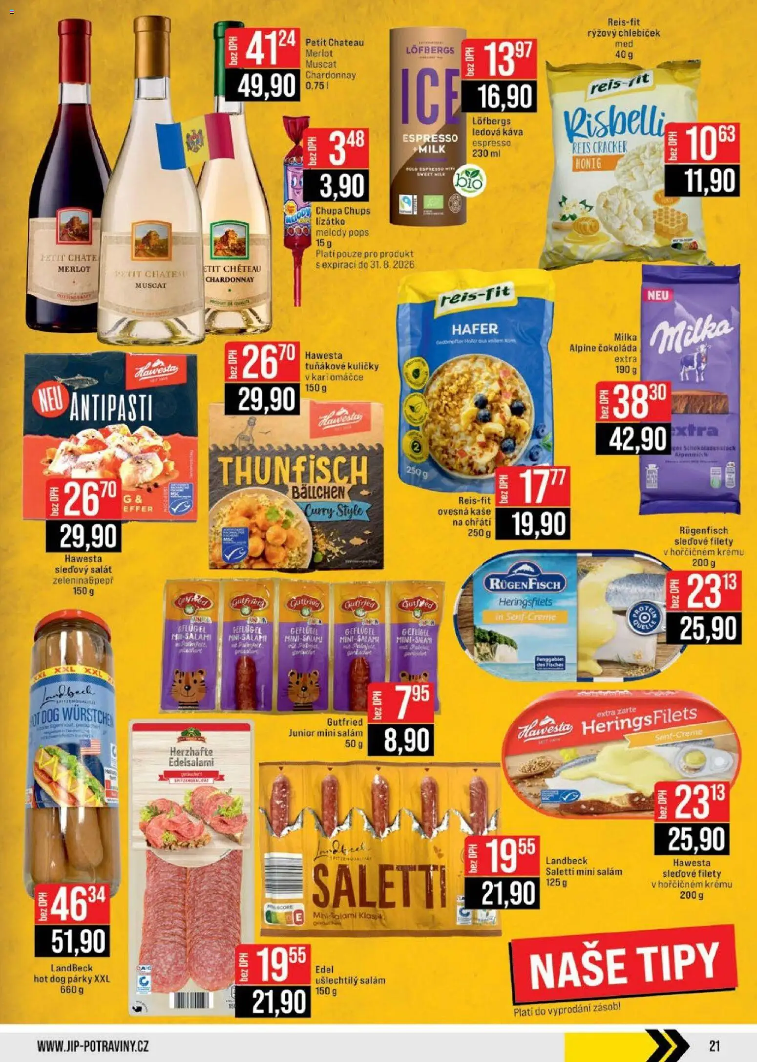 Jip leták - Cash & Carry od 27.05.2026 | Strana: 21 | Produkty: Čokoláda, Milka, Salát, Kuličky