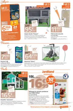 Jardiland - Prévisualisation de Jardiland catalogue valide à partir de 22.04.2026 | Page: 15 | Produits: Lapin, Litière, Granules de bois, Aquarium
