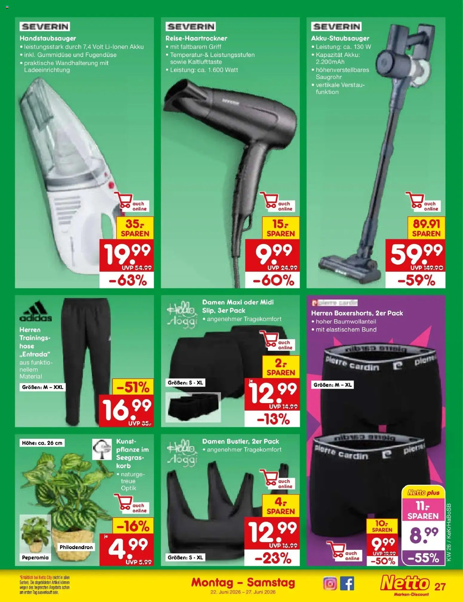 Netto Marken-Discount Prospekt Wuppertal – gültig ab 21.06.2026 | Seite: 39 | Produkte: Korb, Hose