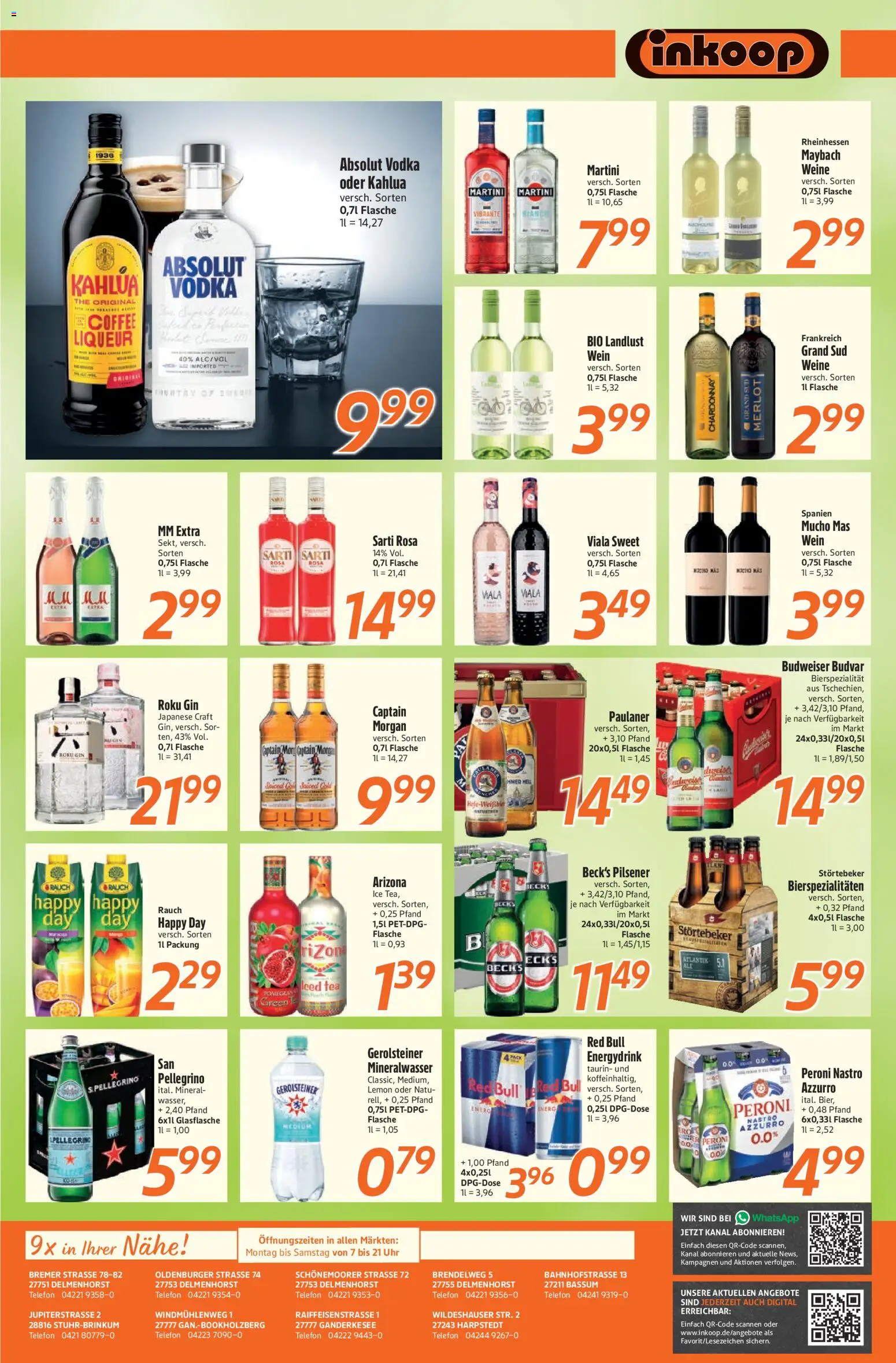 Inkoop Prospekt – gültig ab 24.08.2026 | Seite: 7 | Produkte: Martini, Mineralwasser, Budweiser, Gerolsteiner